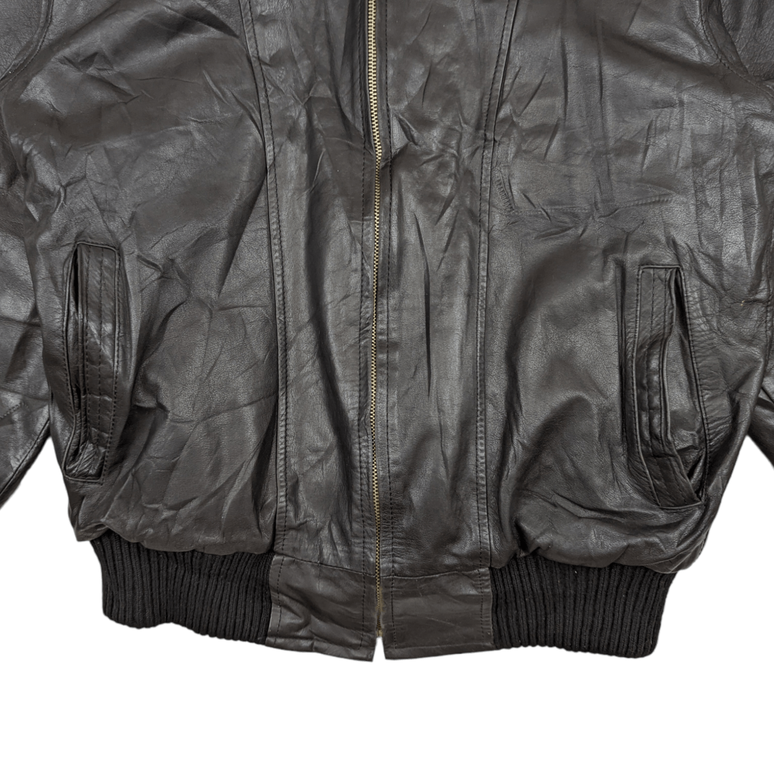 Japanese Brand Vintage 90's JAPAN Winter Cowhide Leather Jacket Size US M / EU 48-50 / 2 - 6 Thumbnail