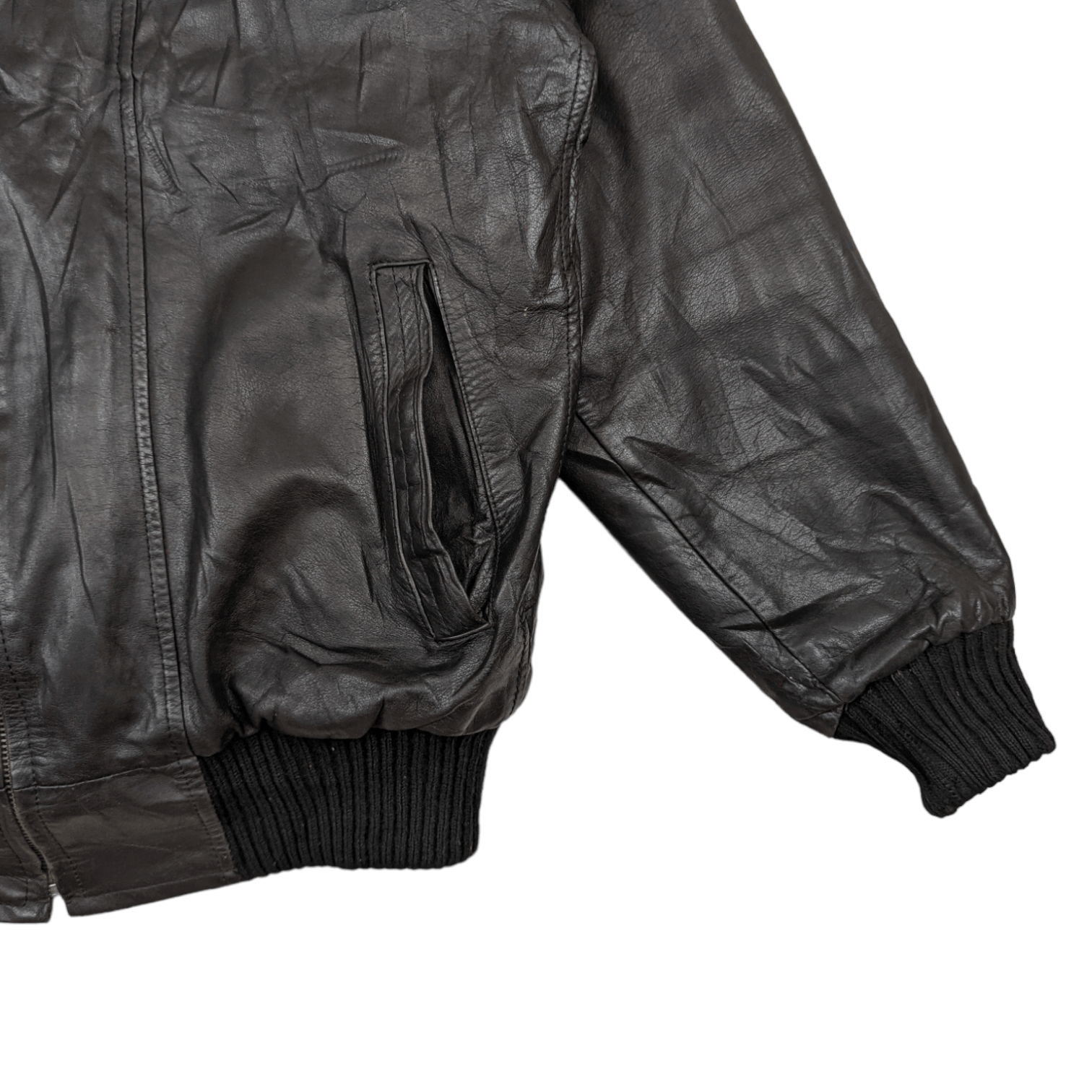 Japanese Brand Vintage 90's JAPAN Winter Cowhide Leather Jacket Size US M / EU 48-50 / 2 - 7 Thumbnail