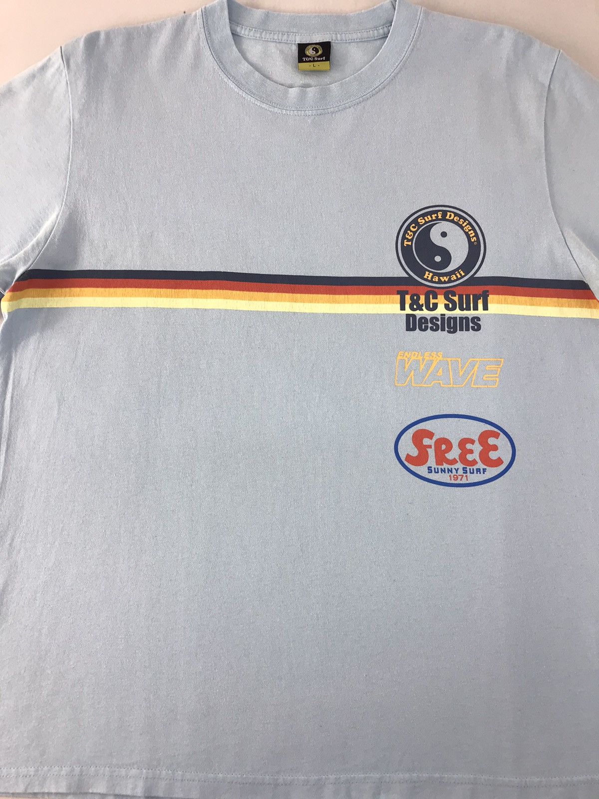 Japanese Brand T&Surf Surf Hawaii Design Tee Size US L / EU 52-54 / 3 - 3 Thumbnail