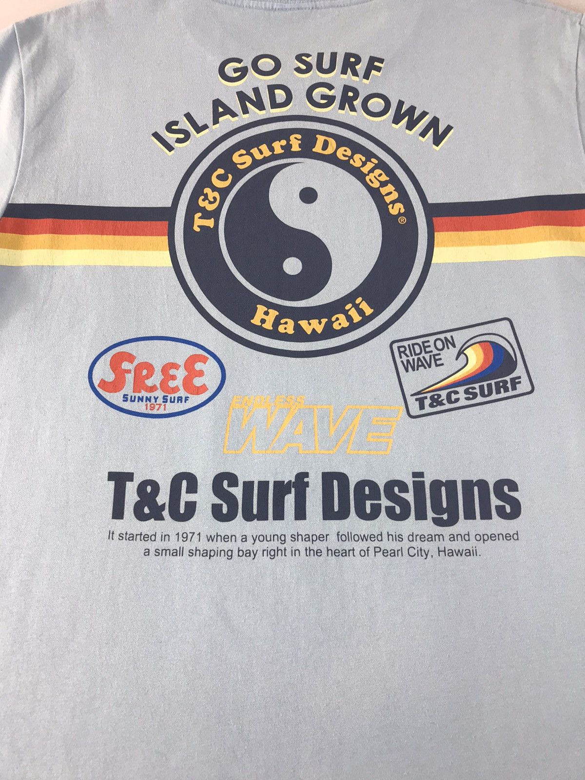 Japanese Brand T&Surf Surf Hawaii Design Tee Size US L / EU 52-54 / 3 - 9 Thumbnail