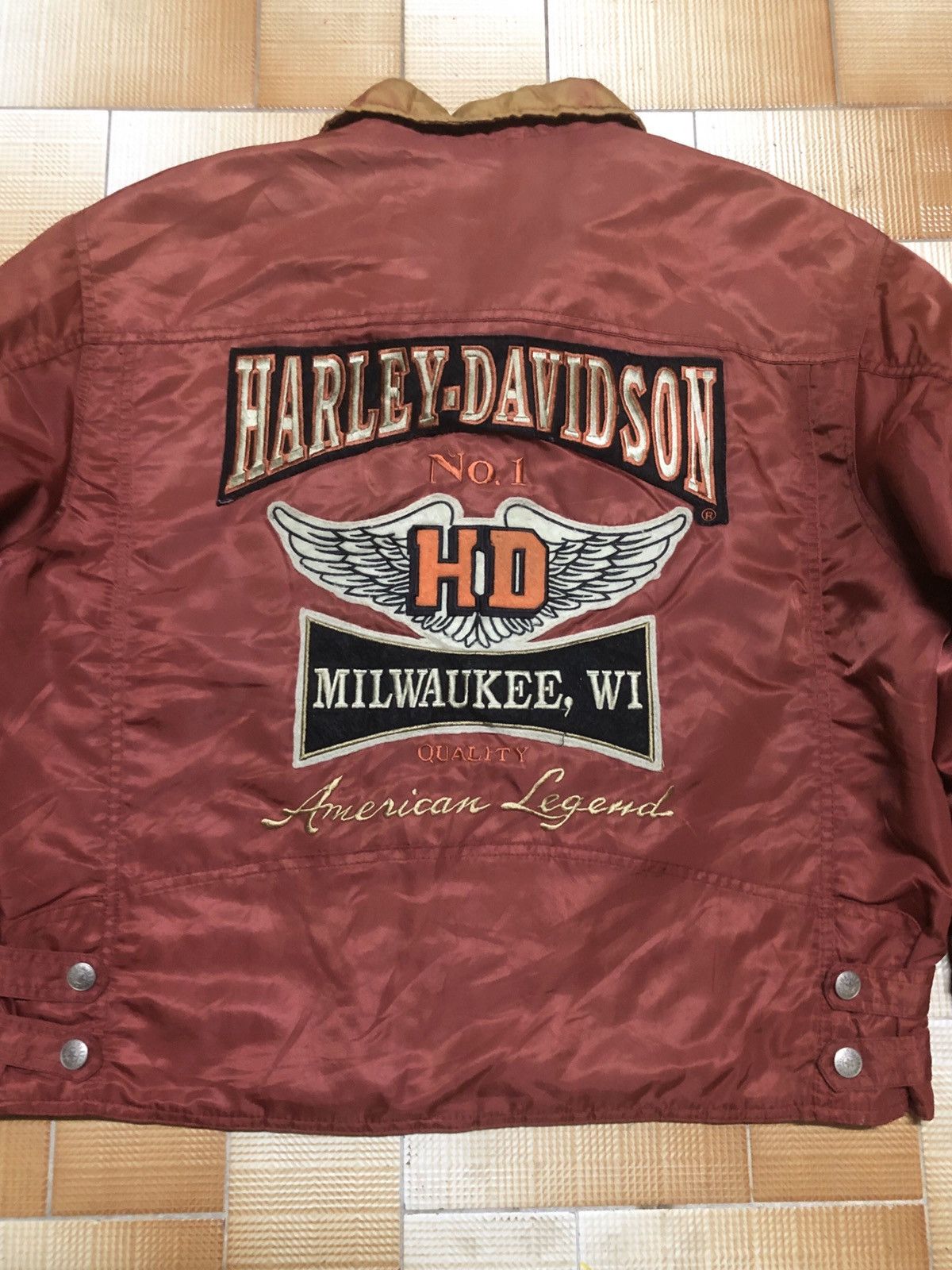 Harley Davidson 🏴VINTAGE SALE🔥MILWAUKEE WI American HARLEY DAVIDSON Size US M / EU 48-50 / 2 - 6 Thumbnail