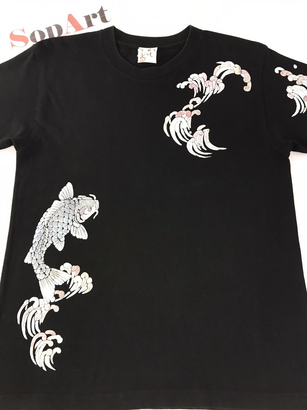 Japanese Brand Vintage Koi Fish Paisley Art Design Tee Size US S / EU 44-46 / 1 - 3 Thumbnail