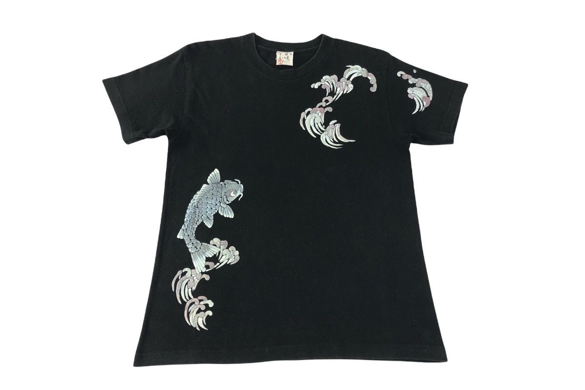 Japanese Brand Vintage Koi Fish Paisley Art Design Tee Size US S / EU 44-46 / 1 - 1 Thumbnail