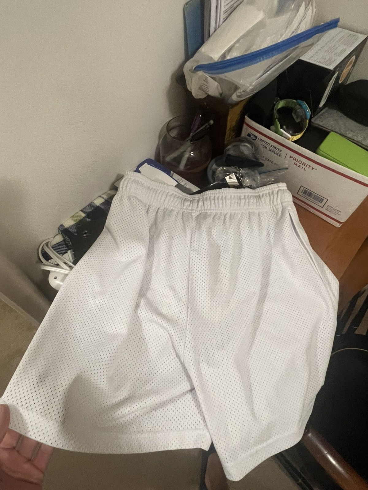 Eric Emanuel Eric Emanuel White w/ grey & maroon EE shorts large Size US 32 / EU 48 - 5 Thumbnail