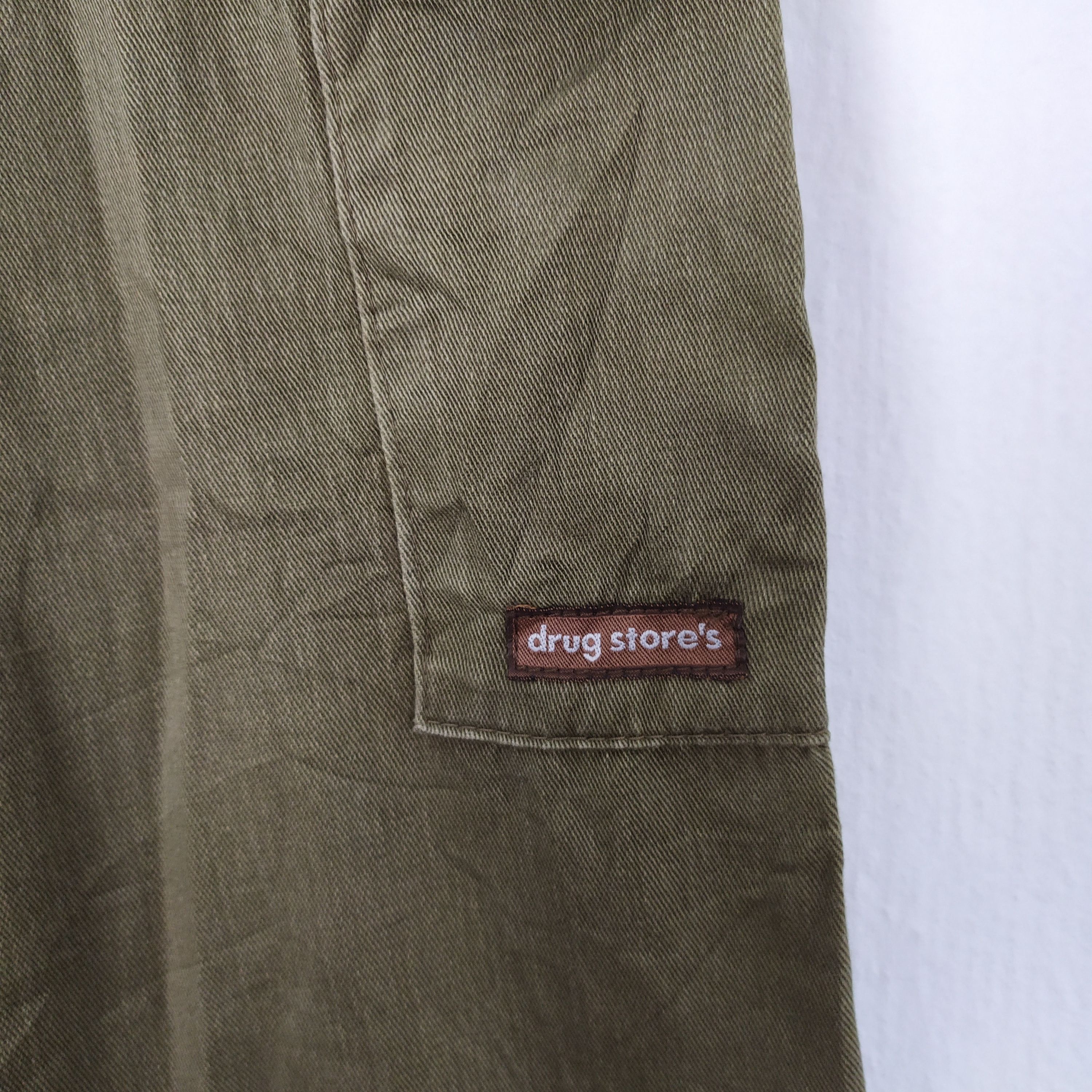 Japanese Brand × Vintage Drug store's Faded Cropped Cargo Pants Size US 26 / EU 42 - 5 Thumbnail