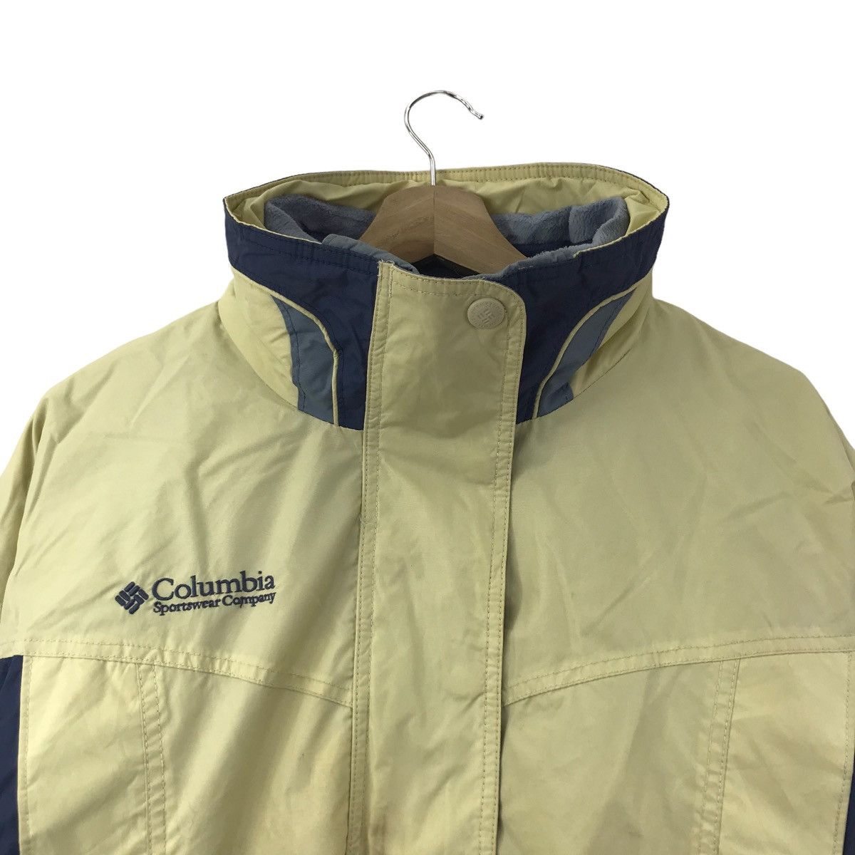 Columbia COLUMBIA SPORT Ski Embroidered Logo Beige Bomber Jacket Size US M / EU 48-50 / 2 - 2 Thumbnail
