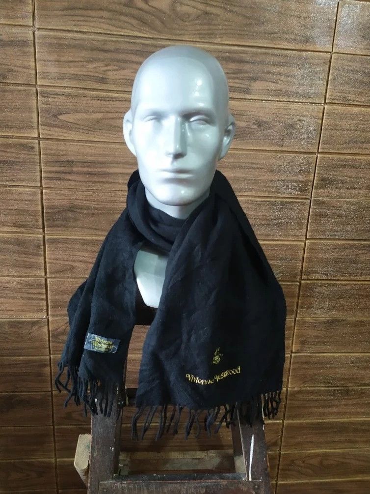Vivienne Westwood Vivienne Westwood Scarf/Muffler/Wool embroidery logo Size ONE SIZE - 1 Thumbnail