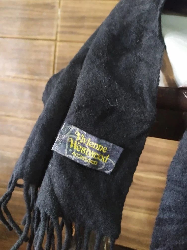 Vivienne Westwood Vivienne Westwood Scarf/Muffler/Wool embroidery logo Size ONE SIZE - 3 Thumbnail