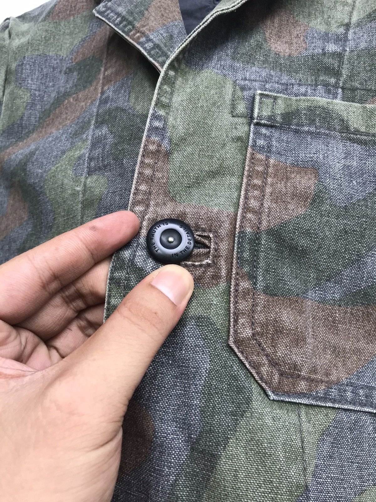 DENHAM × Japanese Brand Camo Denham the Jeanmaker Japan Chore Jacket Size US XS / EU 42 / 0 - 8 Thumbnail