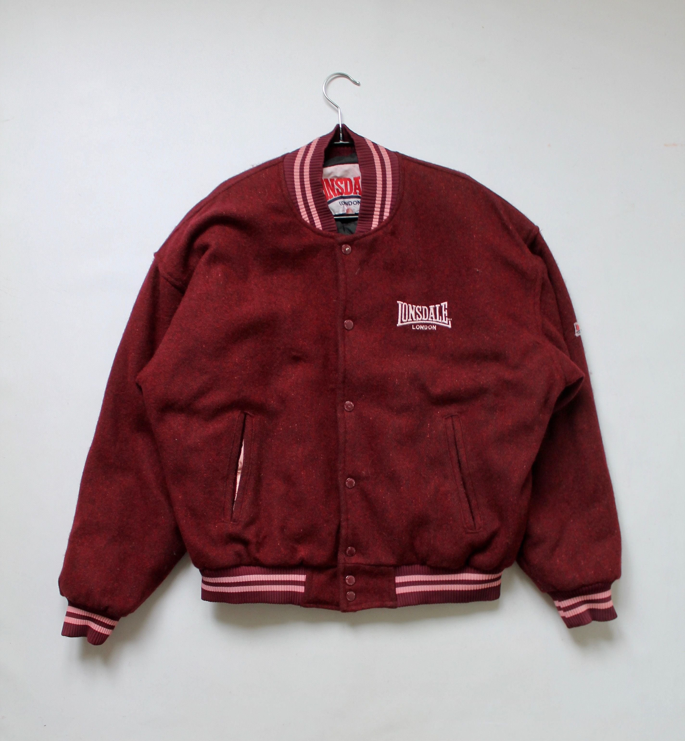 Lonsdale VINTAGE! Lonsdale London Wool Bomber Jacket XL Size US XL / EU 56 / 4 - 2 Thumbnail