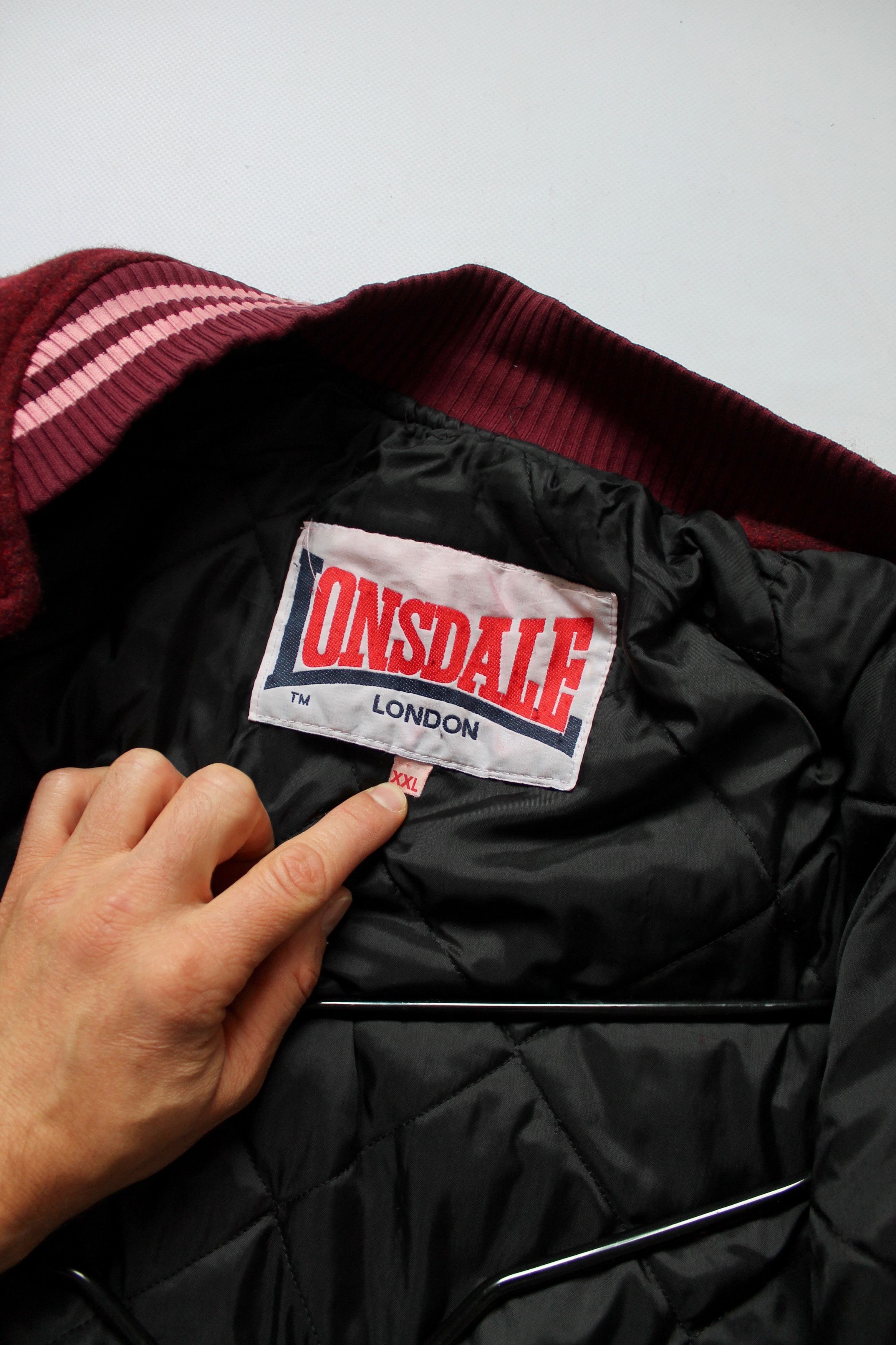Lonsdale VINTAGE! Lonsdale London Wool Bomber Jacket XL Size US XL / EU 56 / 4 - 9 Thumbnail