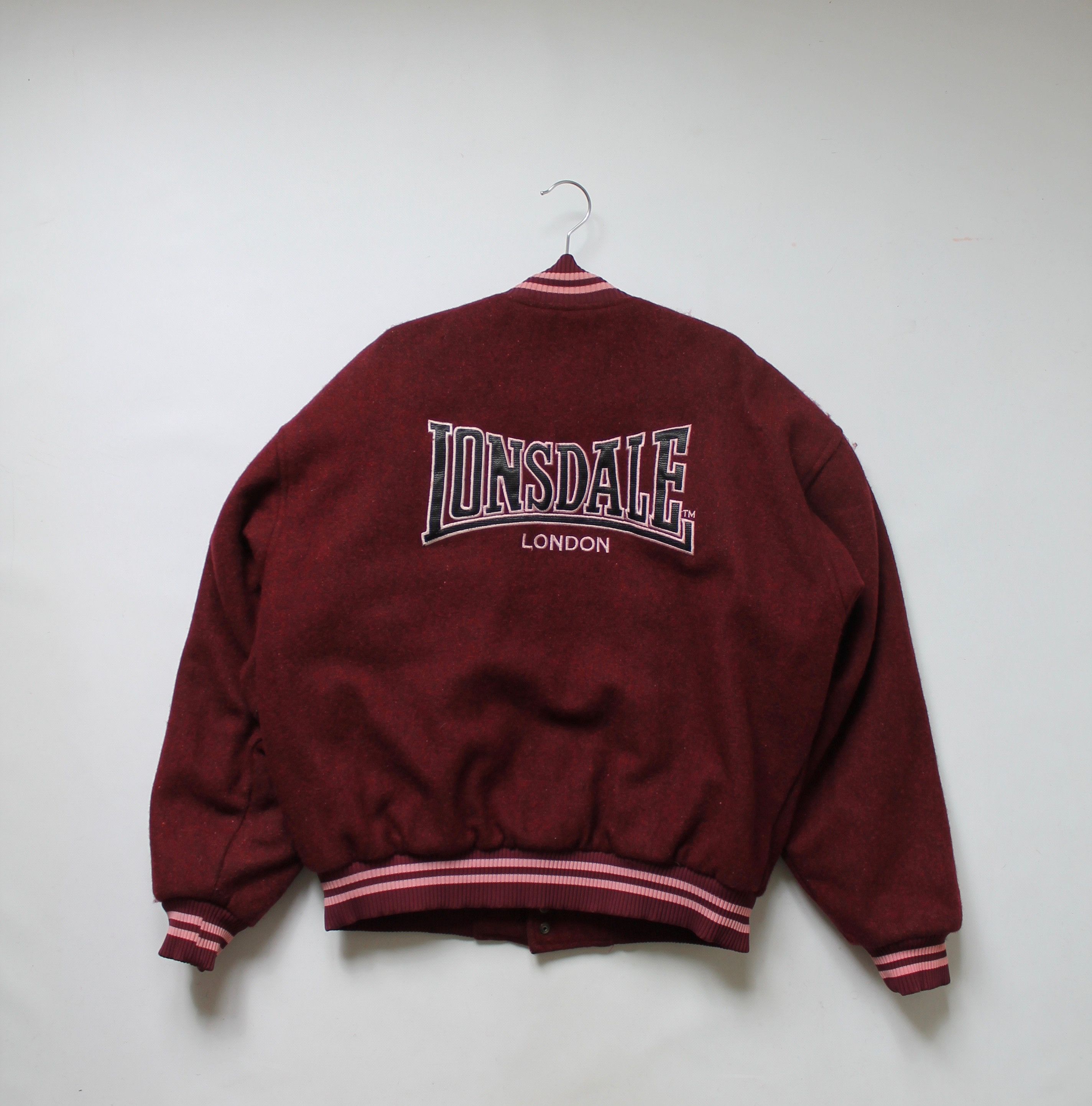 Lonsdale VINTAGE! Lonsdale London Wool Bomber Jacket XL Size US XL / EU 56 / 4 - 6 Thumbnail