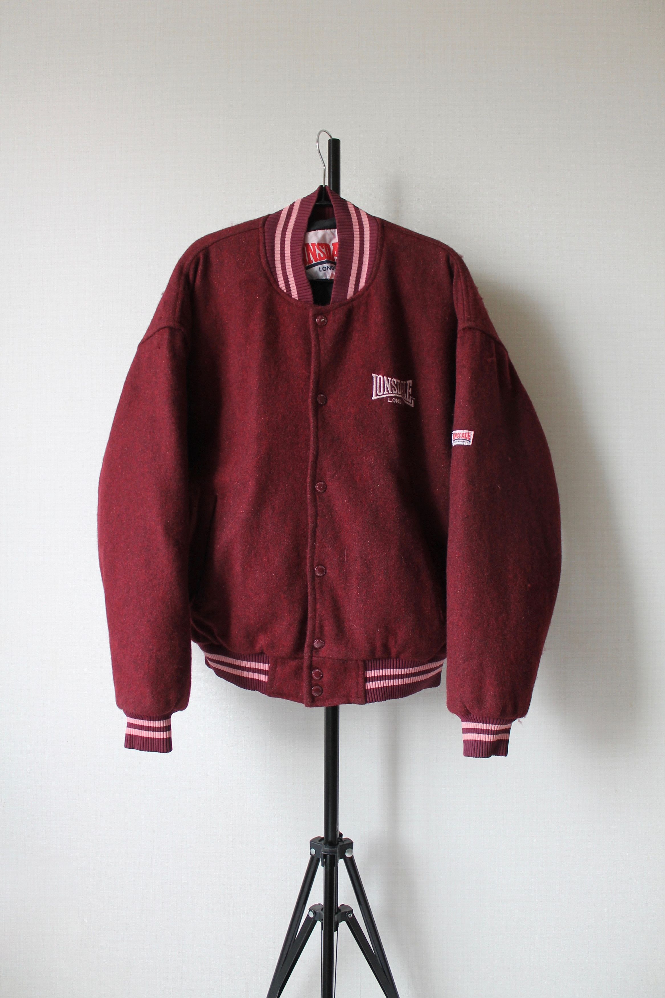 Lonsdale VINTAGE! Lonsdale London Wool Bomber Jacket XL Size US XL / EU 56 / 4 - 7 Thumbnail