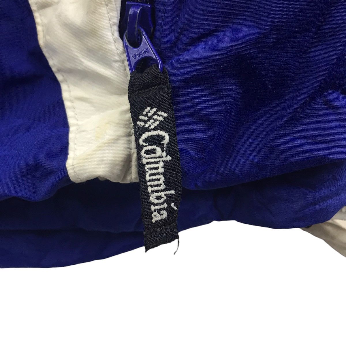 Columbia COLUMBIA SPORT Ski Embroidered Logo Blue Hooded BomberJacket Size US L / EU 52-54 / 3 - 4 Thumbnail