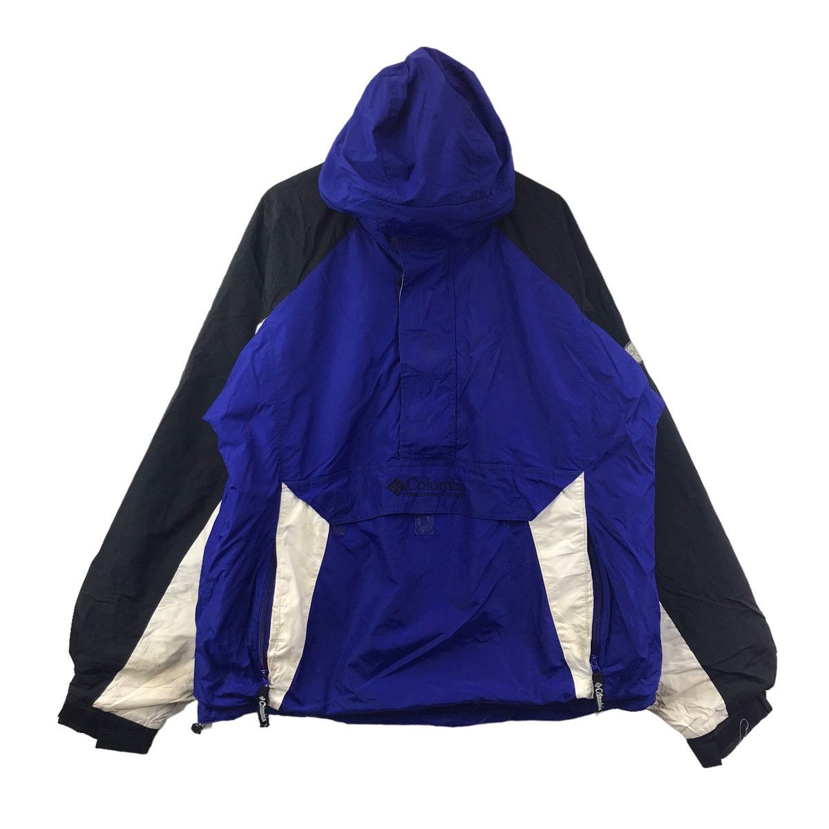 Columbia COLUMBIA SPORT Ski Embroidered Logo Blue Hooded BomberJacket Size US L / EU 52-54 / 3 - 1 Thumbnail