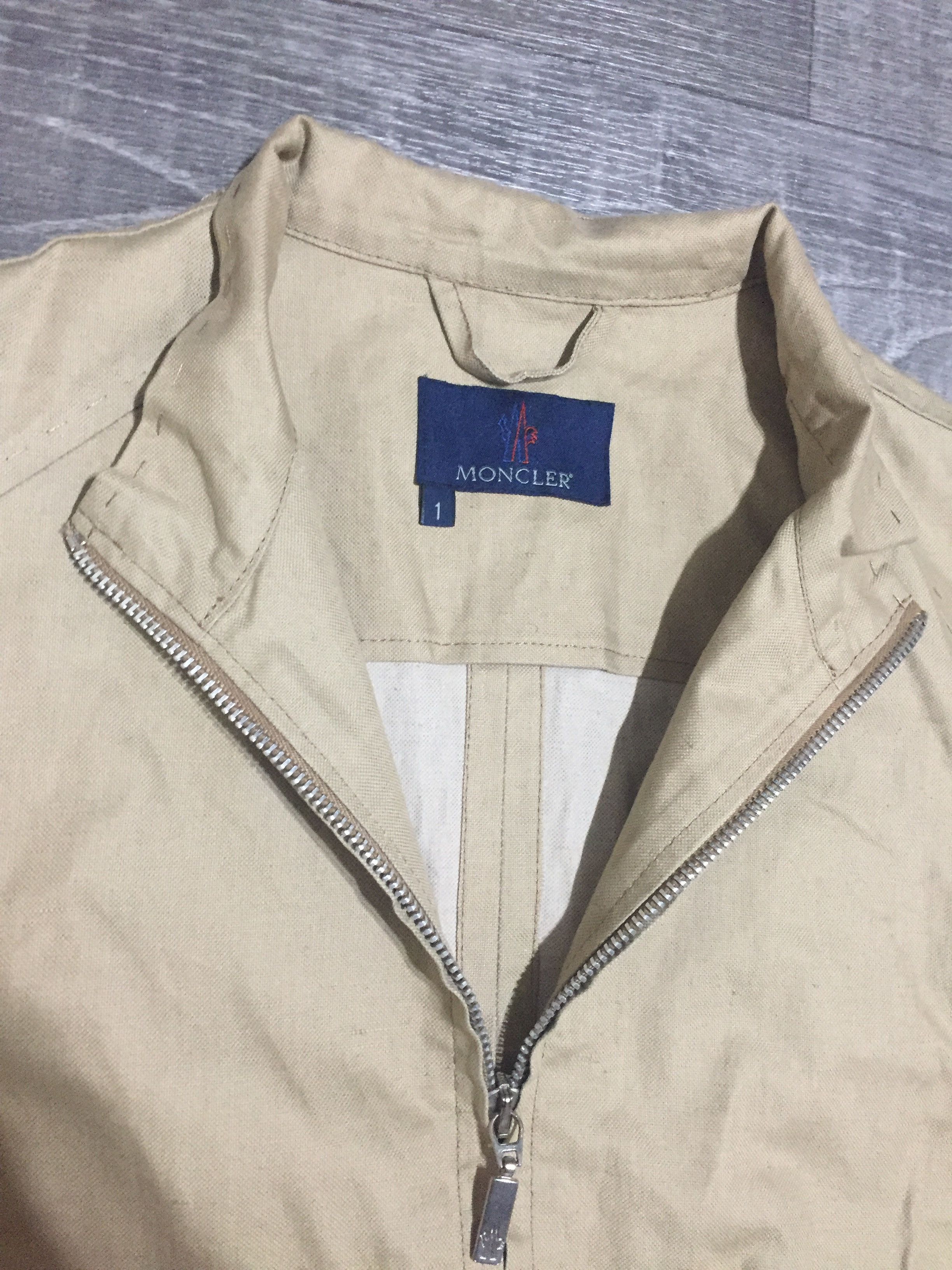 Moncler Grenoble Women's Moncler Vintage Beige Formal Cotton Linen Zip Vest Size S / US 4 / IT 40 - 5 Thumbnail