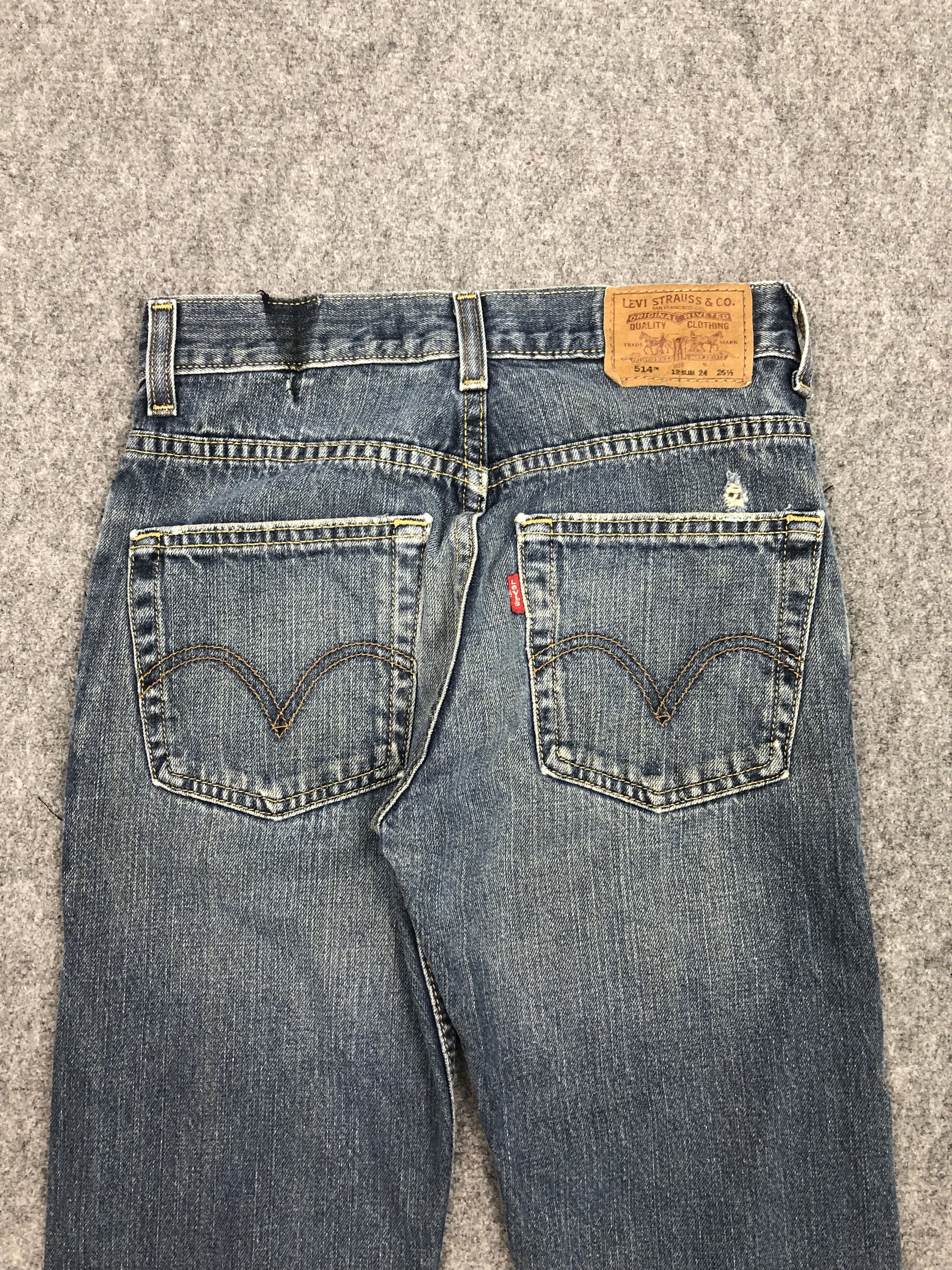 Levi's Vintage Levis 514 Blue Denim Jeans DP0319 Size US 26 / EU 42 - 4 Thumbnail