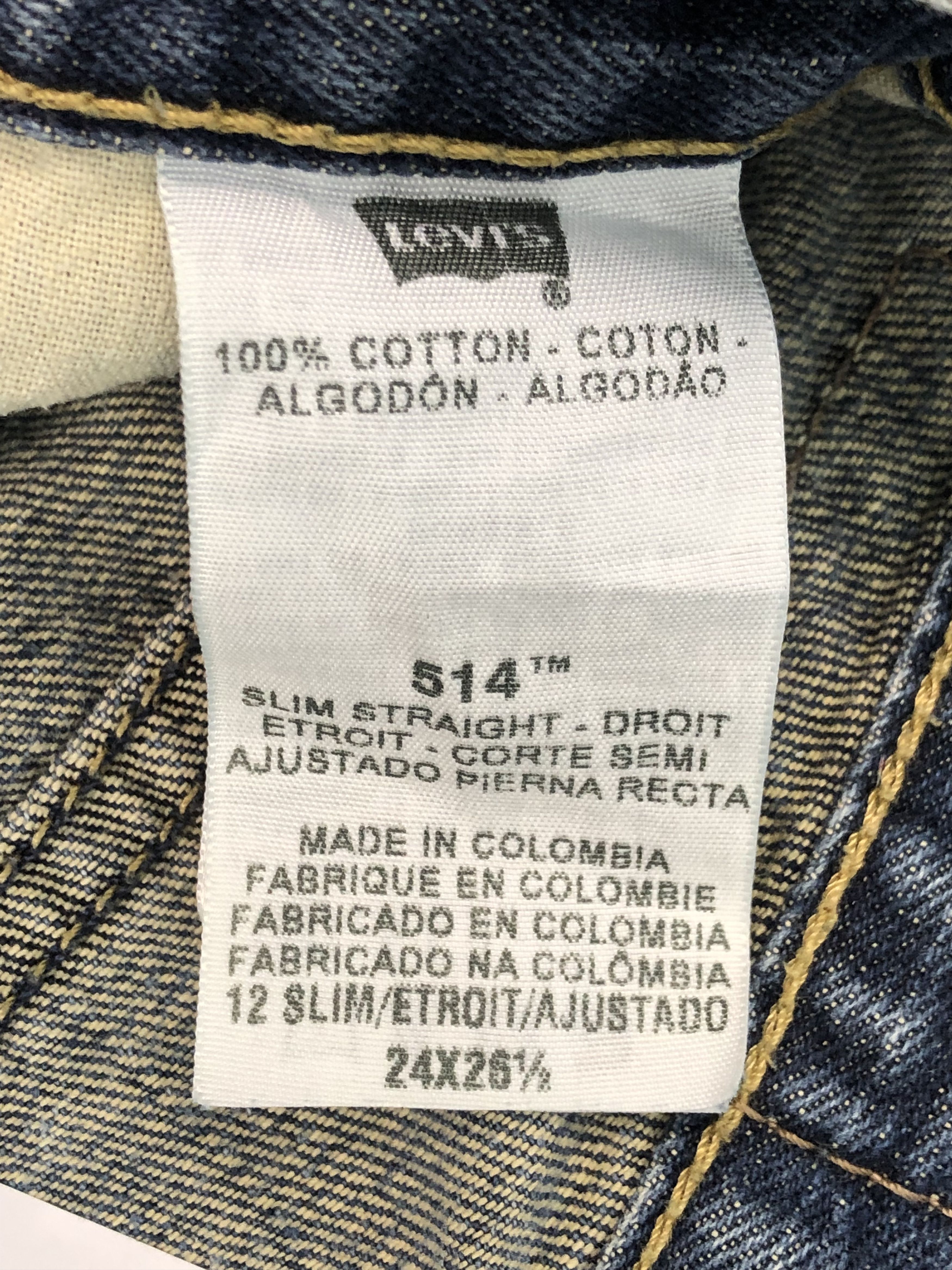 Levi's Vintage Levis 514 Blue Denim Jeans DP0319 Size US 26 / EU 42 - 6 Thumbnail