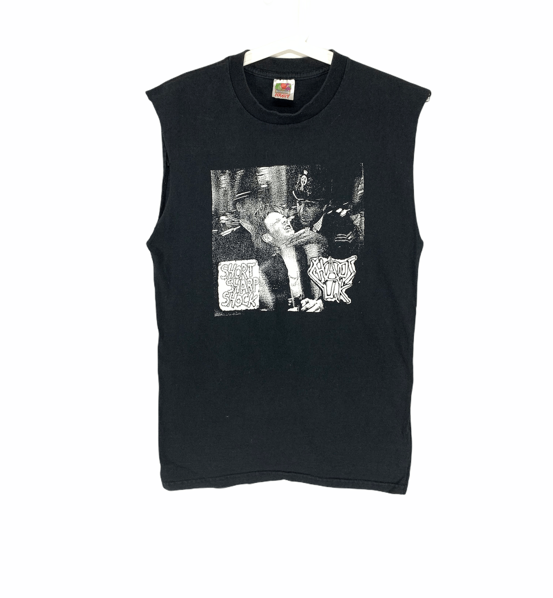 Band Tees × Vintage Chaos UK short sharp shock vtg 90s sleeveless shirt Size US M / EU 48-50 / 2 - 1 Thumbnail