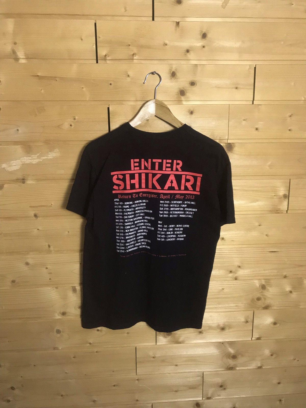 Band Tees Enter Shikari 2013 tour t-shirt Size US M / EU 48-50 / 2 - 7 Thumbnail