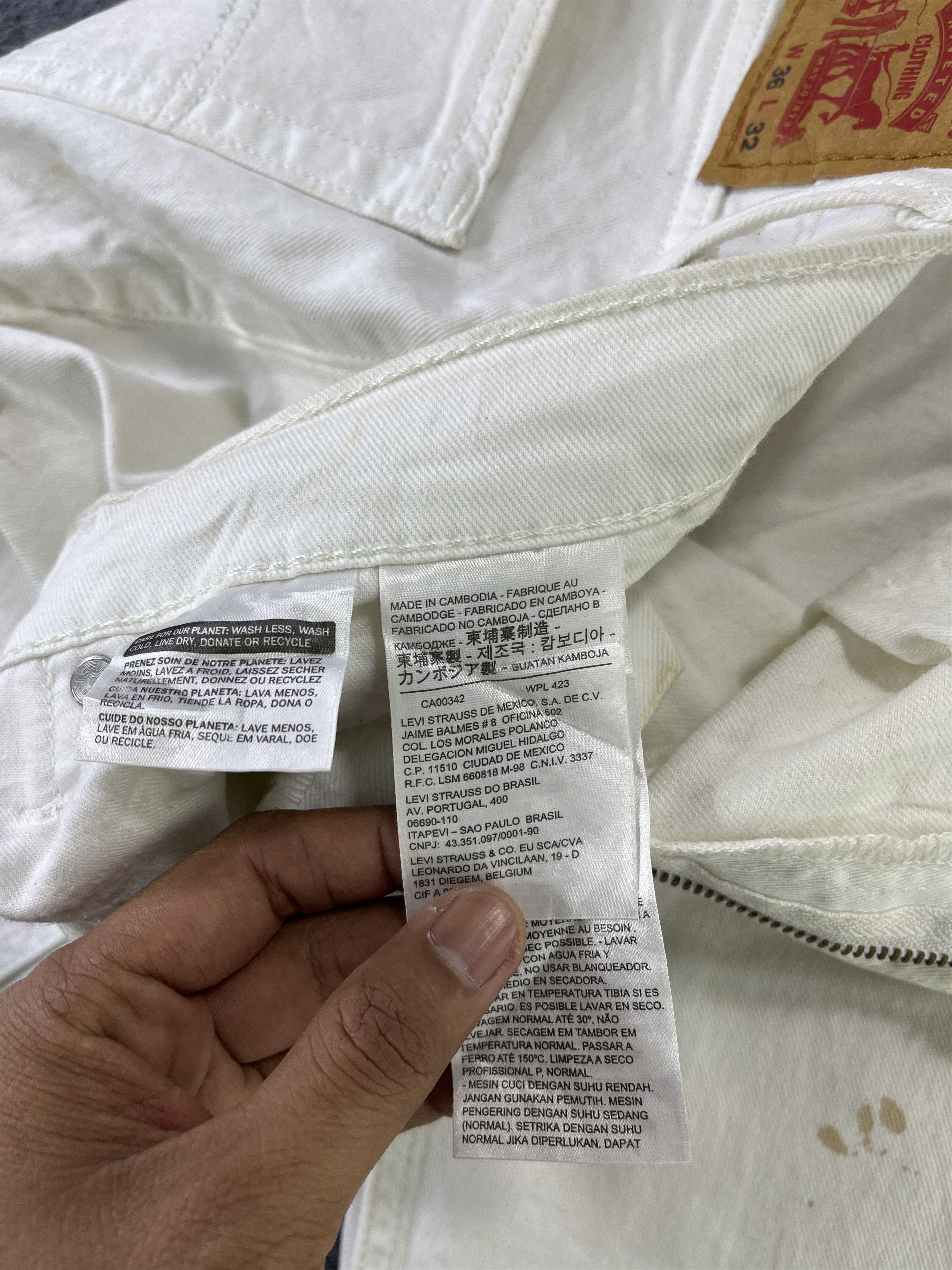 Levi's Vintage Levis 511 Painted Jeans - J841 Size US 37 - 7 Thumbnail