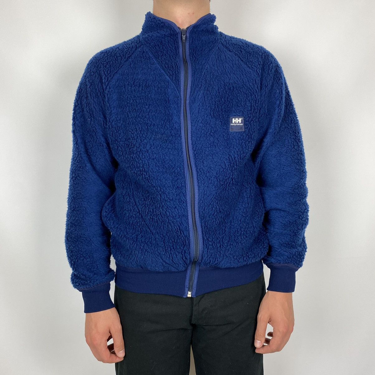 1990's Vintage Helly Hansen Deep Pile Sherpa Fleece Jacket
