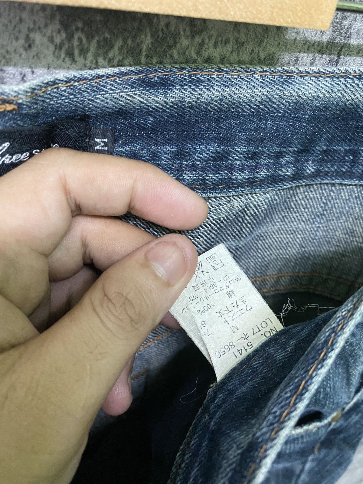 Japanese Brand × Vintage Vintage ROOT THREE Flared Paint Splashed Low Rise Denim Size US 30 / EU 46 - 22 Thumbnail