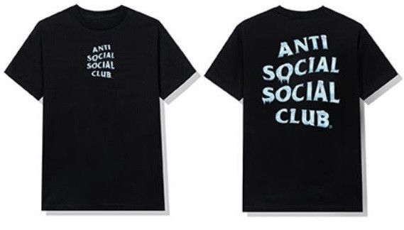 Anti Social Social Club DS member exclusive Blue ASSC Cold Sweats Black Tee in hand Size US XL / EU 56 / 4 - 6 Thumbnail