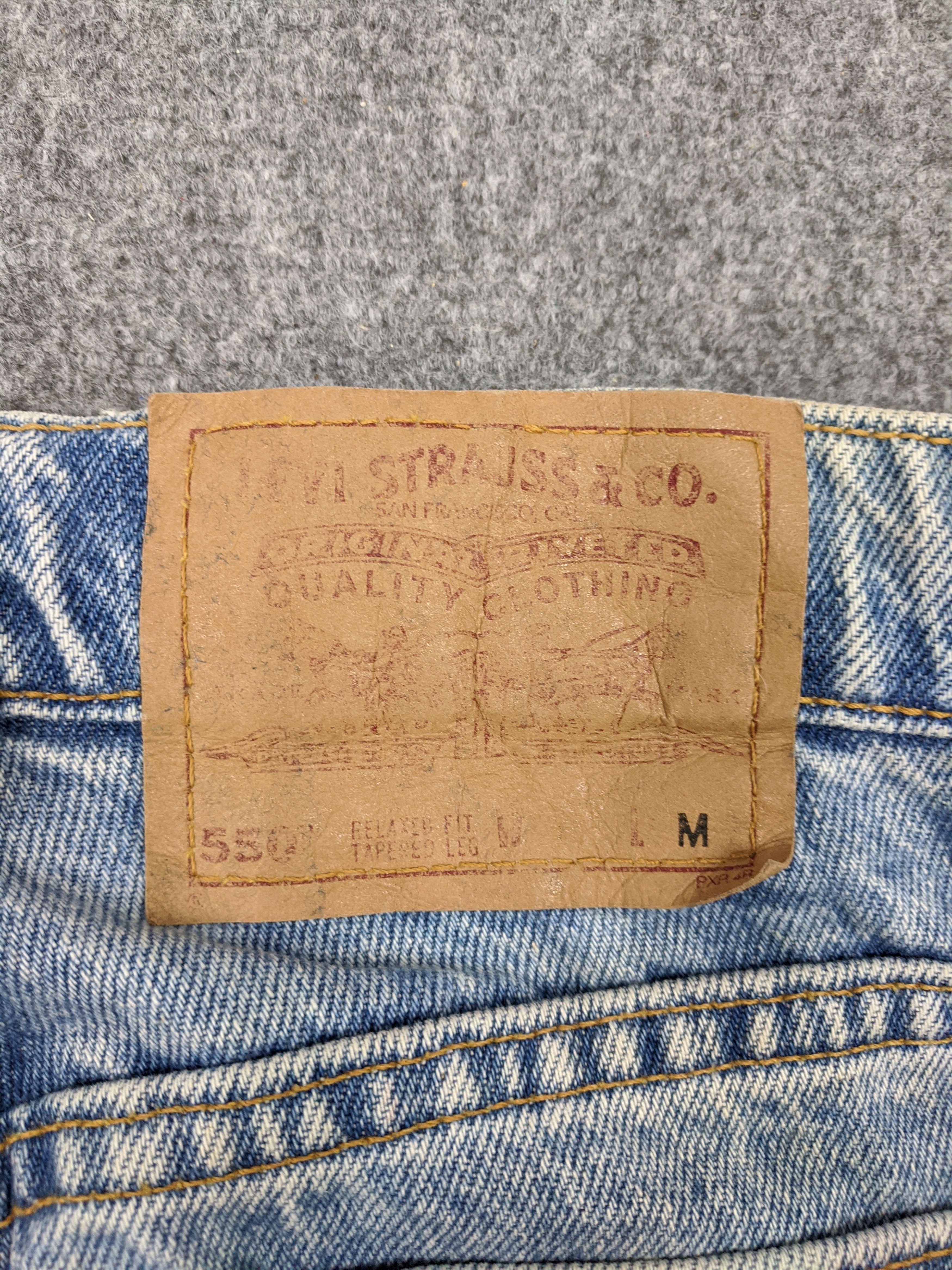 Levi's Vintage 90s Levis 550 Faded Blue Jeans DP0625 Size US 26 / EU 42 - 6 Thumbnail