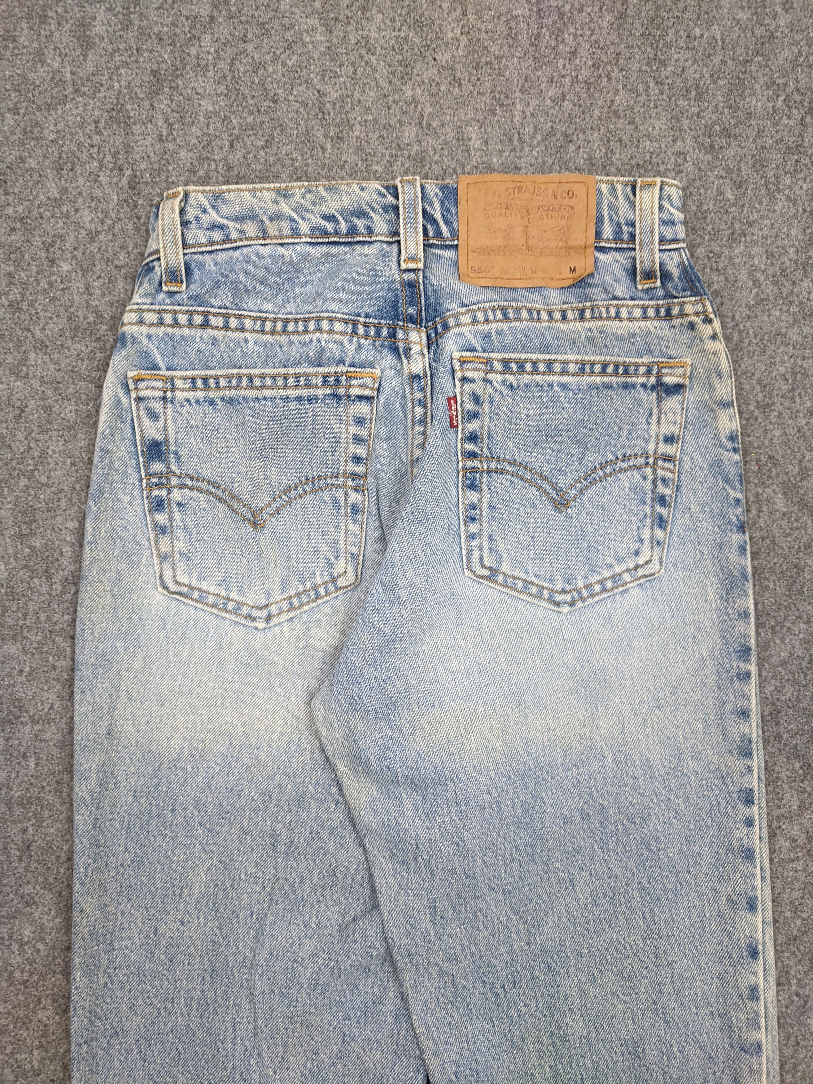 Levi's Vintage 90s Levis 550 Faded Blue Jeans DP0625 Size US 26 / EU 42 - 4 Thumbnail