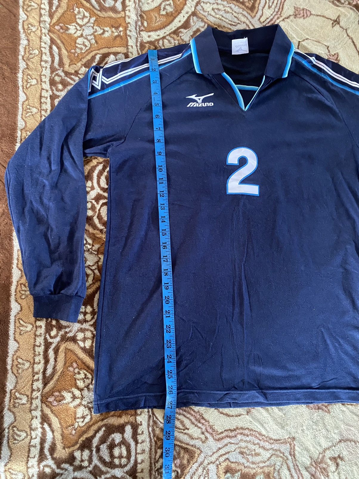 Mizuno Vintage Mizuno Football Jersey Advance Number 2 Size US M / EU 48-50 / 2 - 9 Thumbnail