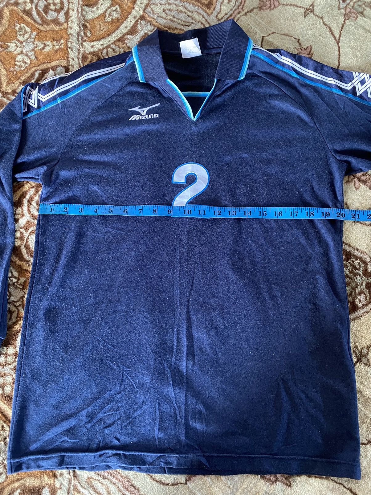 Mizuno Vintage Mizuno Football Jersey Advance Number 2 Size US M / EU 48-50 / 2 - 8 Thumbnail