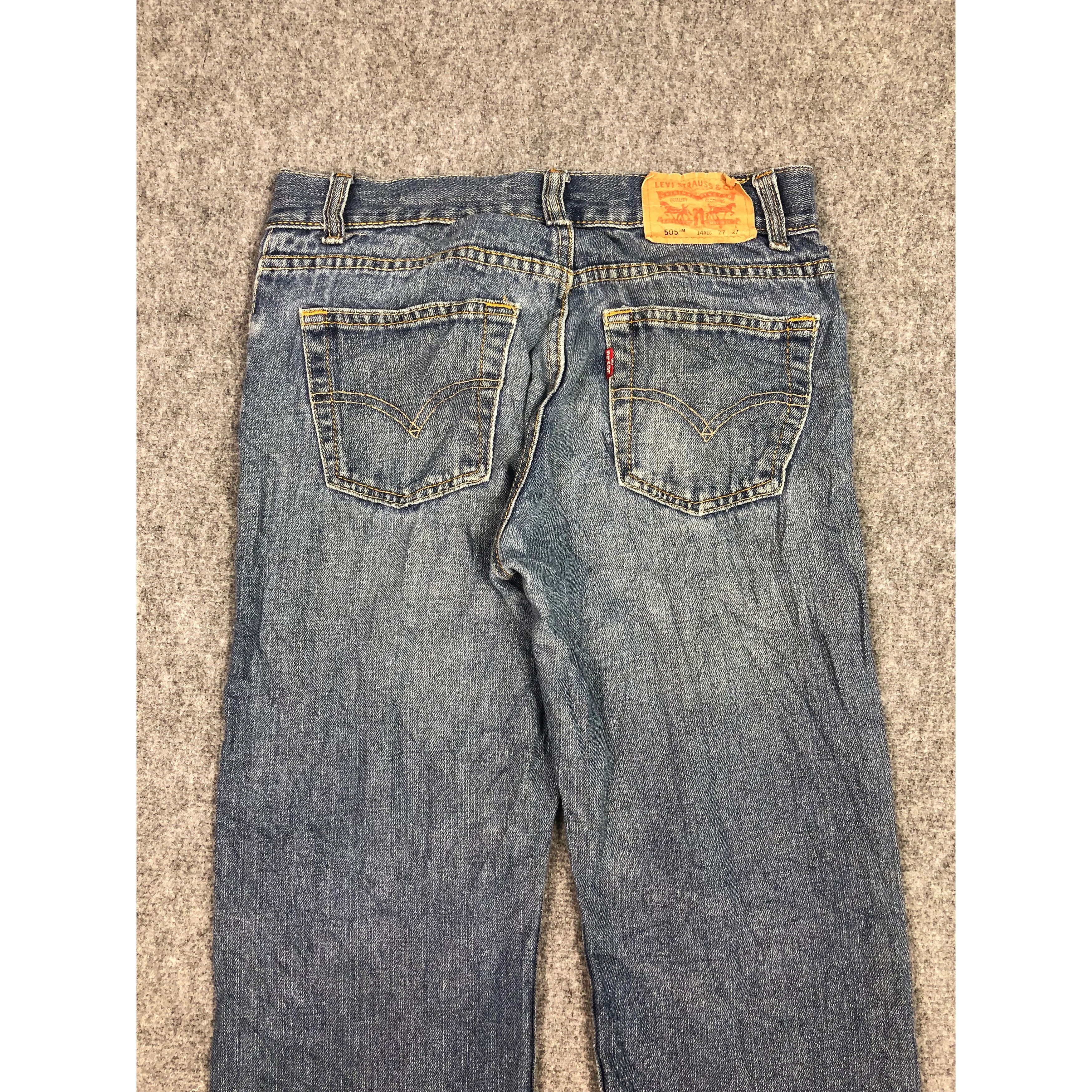 Levi's Vintage Levis 505 Regular Fit Faded Denim Lightwash DP0203 Size US 26 / EU 42 - 4 Thumbnail