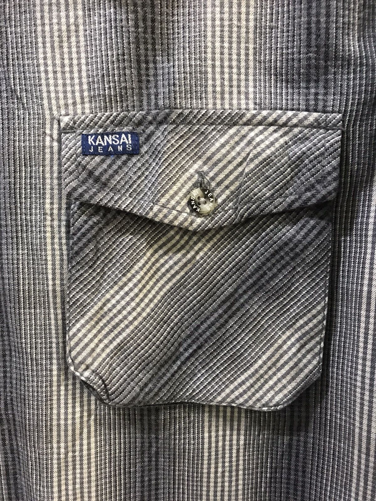 Designer × Japanese Brand × Kansai Yamamoto KANSAI JEANS Japan Zipper Multipockets Shirt Size US M / EU 48-50 / 2 - 7 Thumbnail