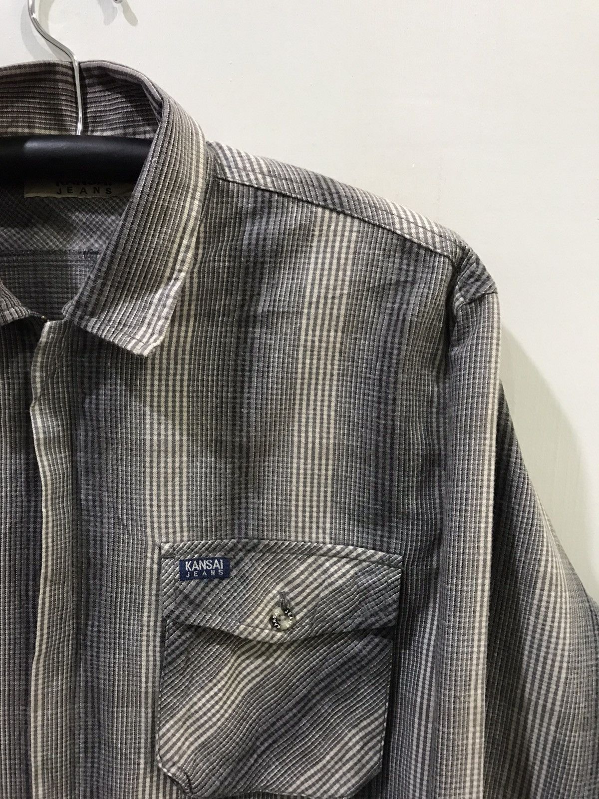 Designer × Japanese Brand × Kansai Yamamoto KANSAI JEANS Japan Zipper Multipockets Shirt Size US M / EU 48-50 / 2 - 3 Thumbnail
