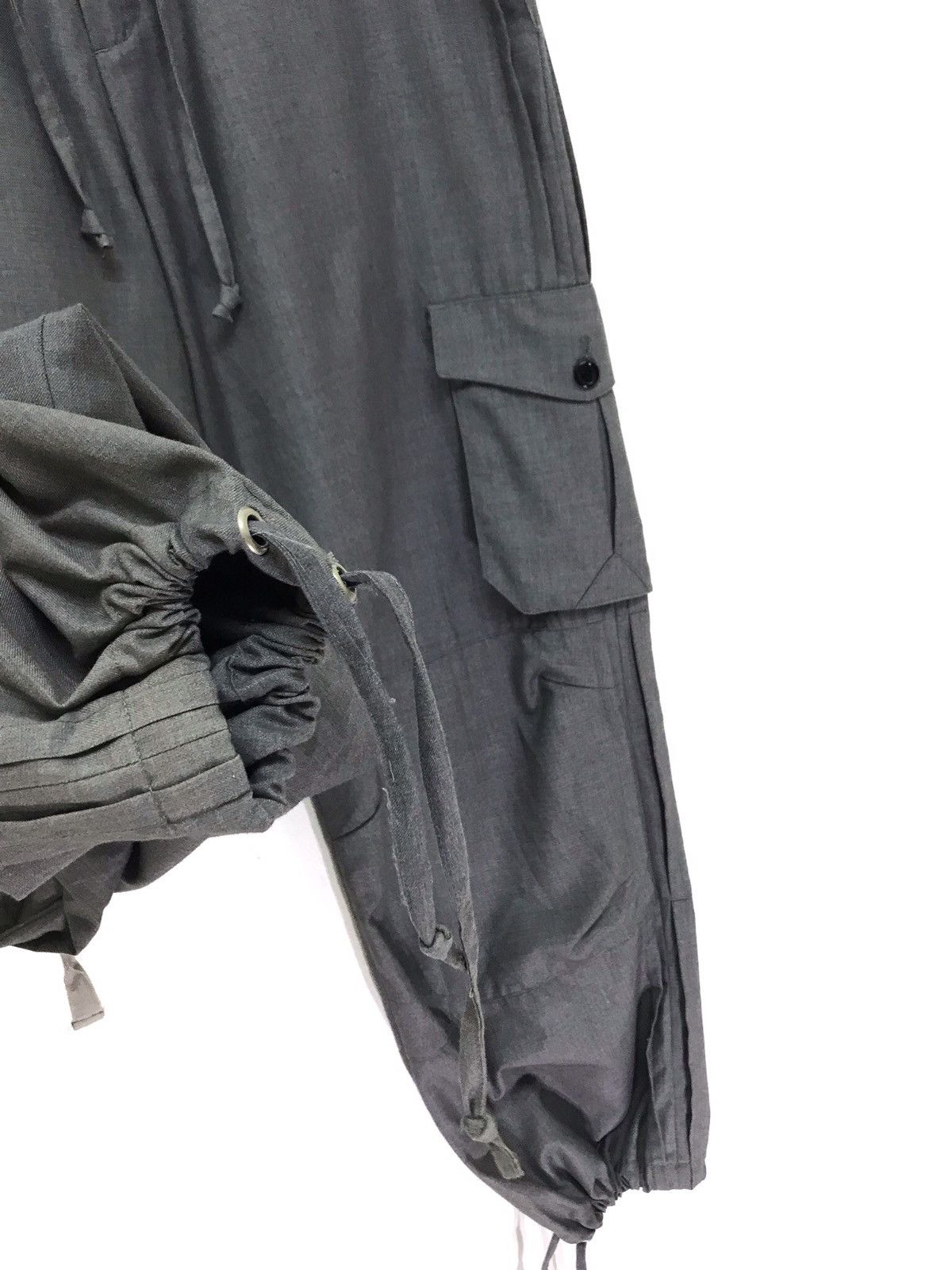 Japanese Brand Lucy Cargo Pant Rayon Blended Baggy Wide Balloon Size US 32 / EU 48 - 6 Thumbnail