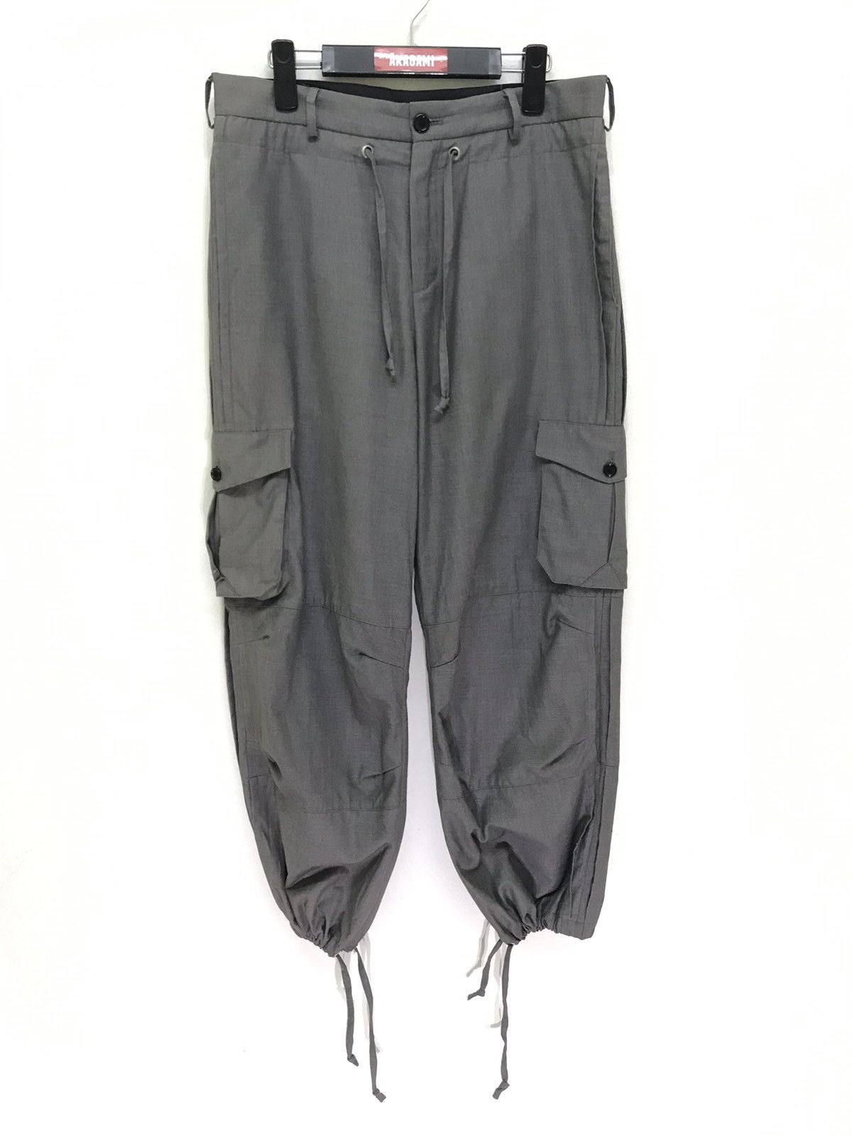Japanese Brand Lucy Cargo Pant Rayon Blended Baggy Wide Balloon Size US 32 / EU 48 - 4 Thumbnail