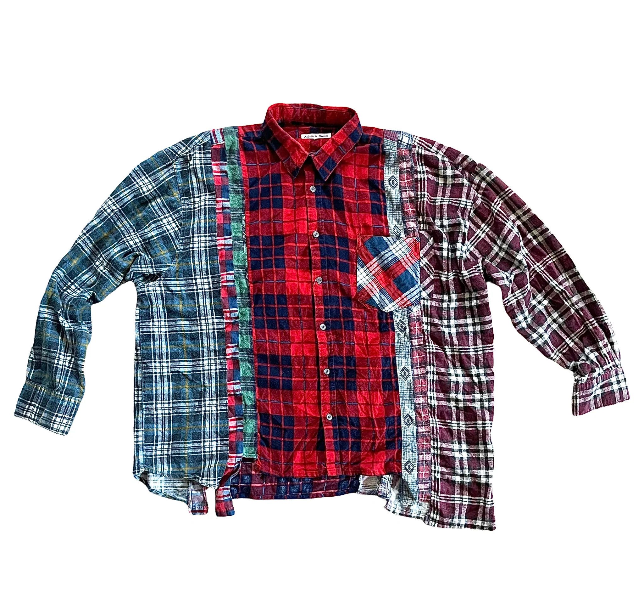 image of Needles Rebuild By Needles 7-Cut Flannel Shirt, Men's (Size XL)