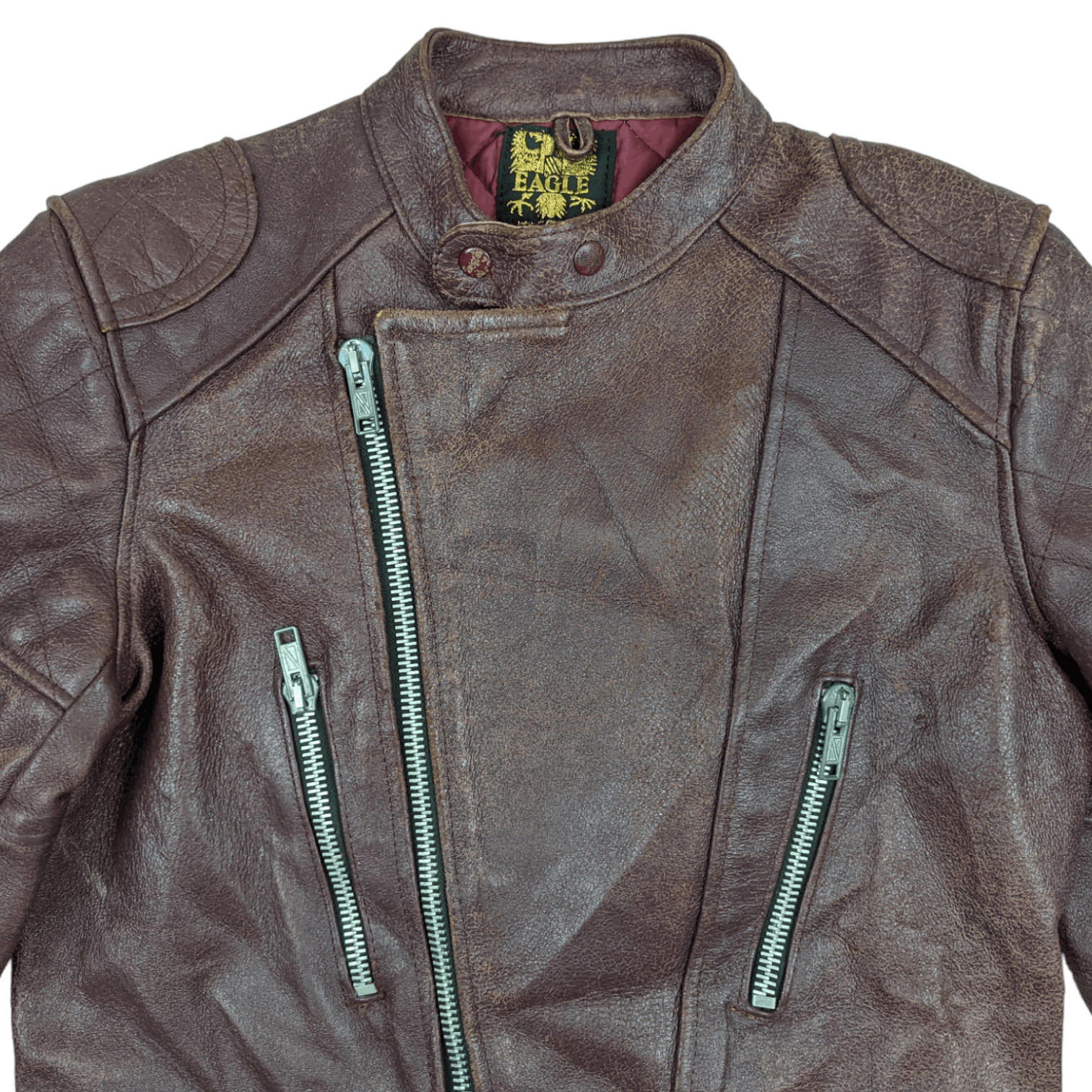 Genuine Leather Vintage 70's EAGLE Motorcycle Style Leather Jacket Size US M / EU 48-50 / 2 - 4 Thumbnail