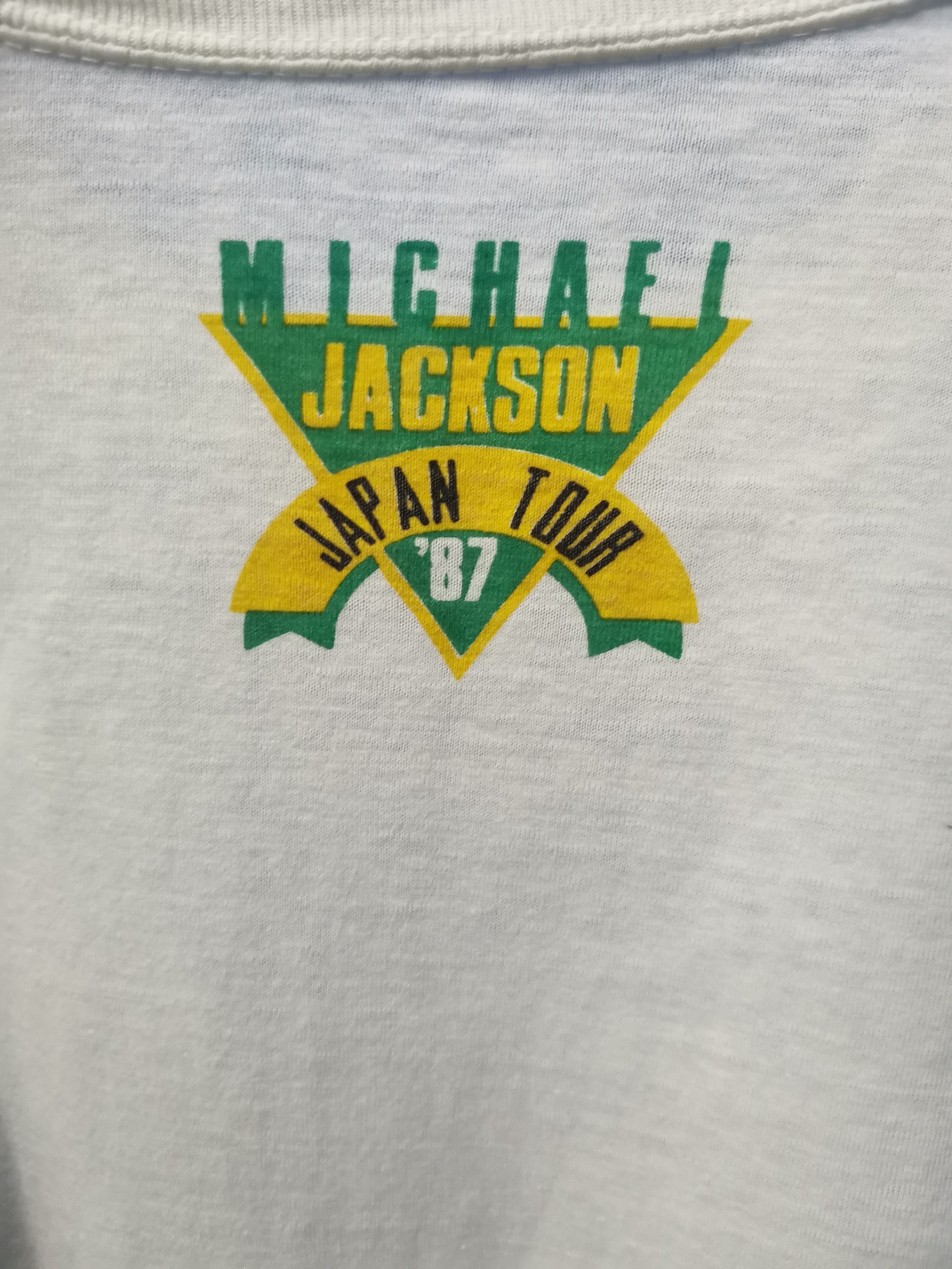 Michael Jackson Vintage Michael Jackson Japan Tour '87 Tee Rare Stitches Size US M / EU 48-50 / 2 - 4 Thumbnail