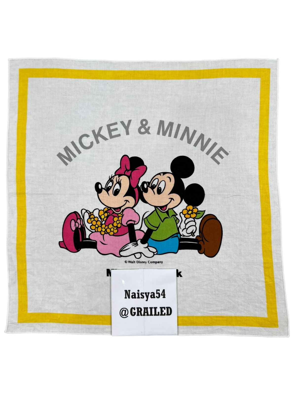 Disney Mickey Mouse Handkerchief Neckerchief Bandana Pocketsquare Size ONE SIZE - 5 Thumbnail
