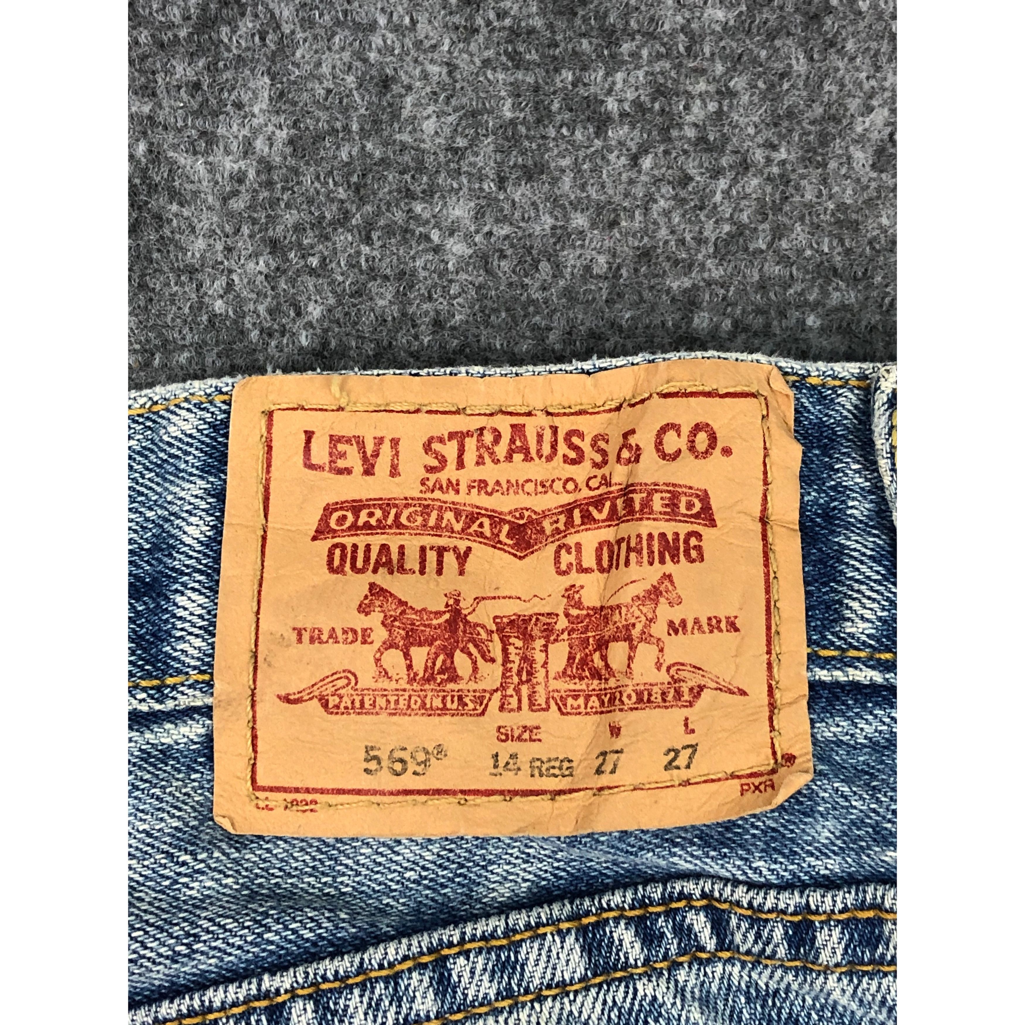 Levi's Vintage Levis 569 Loose Straight Cut Denim DP0212 Size US 27 - 5 Thumbnail