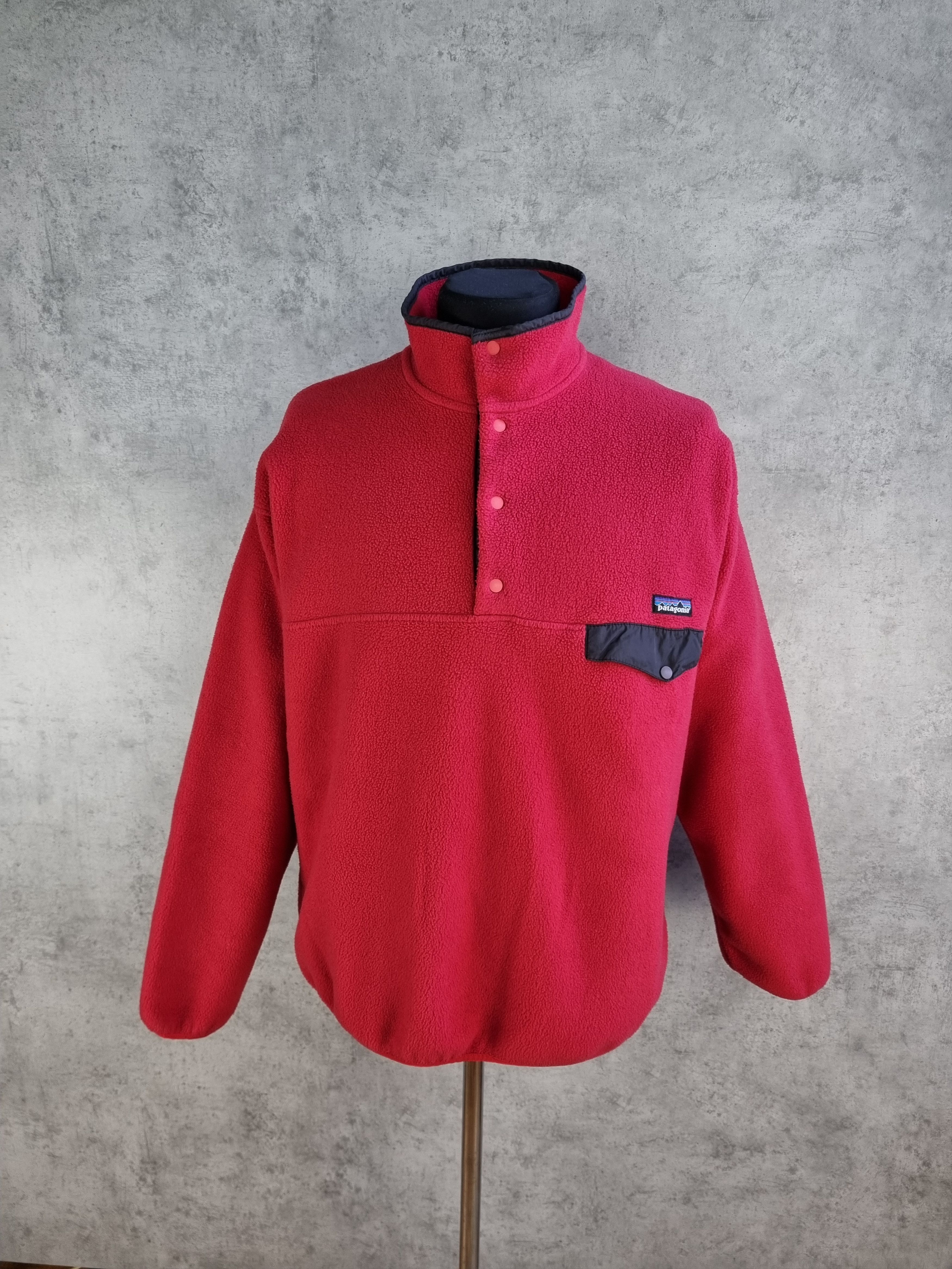 Patagonia × Vintage Rare size 90s Patagonia Synchilla Red Fleece Size US XL / EU 56 / 4 - 3 Thumbnail