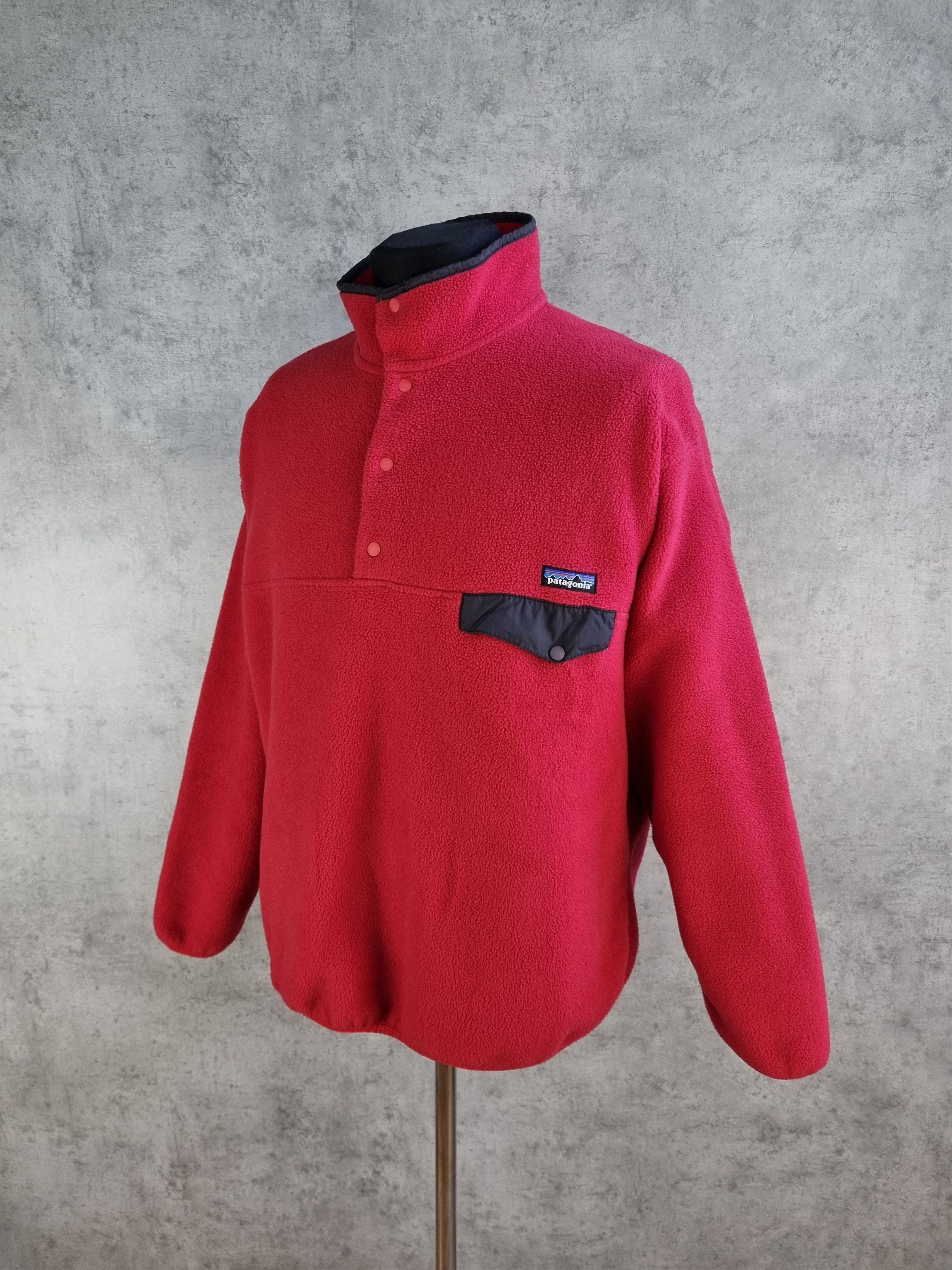 Patagonia × Vintage Rare size 90s Patagonia Synchilla Red Fleece Size US XL / EU 56 / 4 - 1 Thumbnail