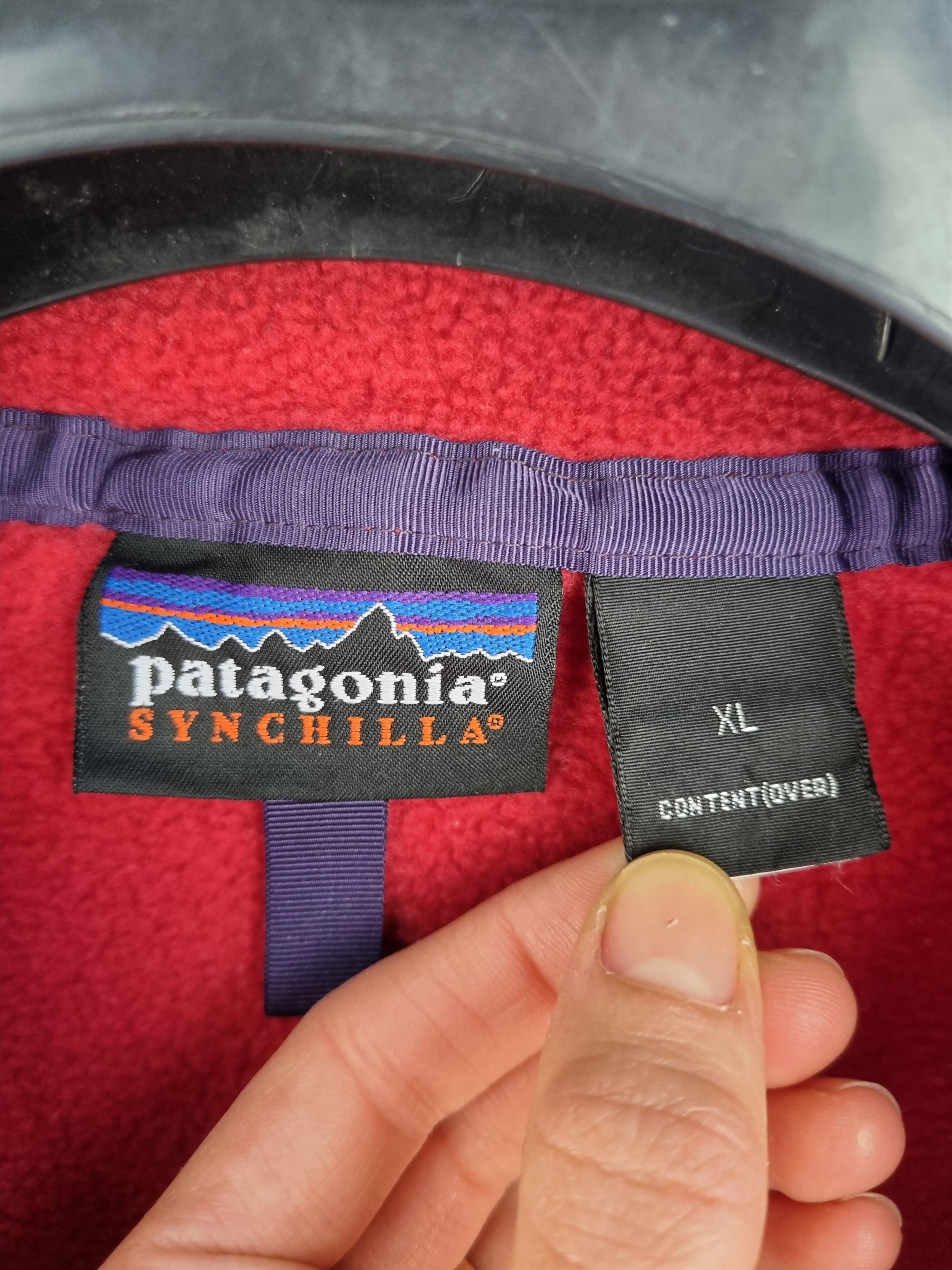 Patagonia × Vintage Rare size 90s Patagonia Synchilla Red Fleece Size US XL / EU 56 / 4 - 8 Thumbnail