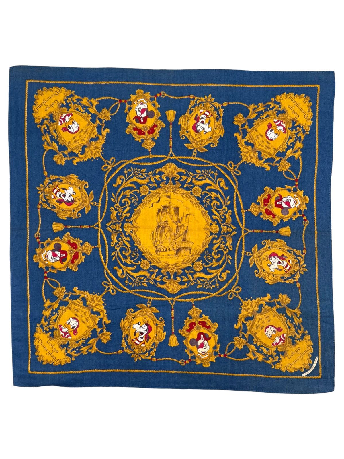 Disney Mickey Mouse Handkerchief Neckerchief Bandana Pocketsquare Size ONE SIZE - 1 Thumbnail
