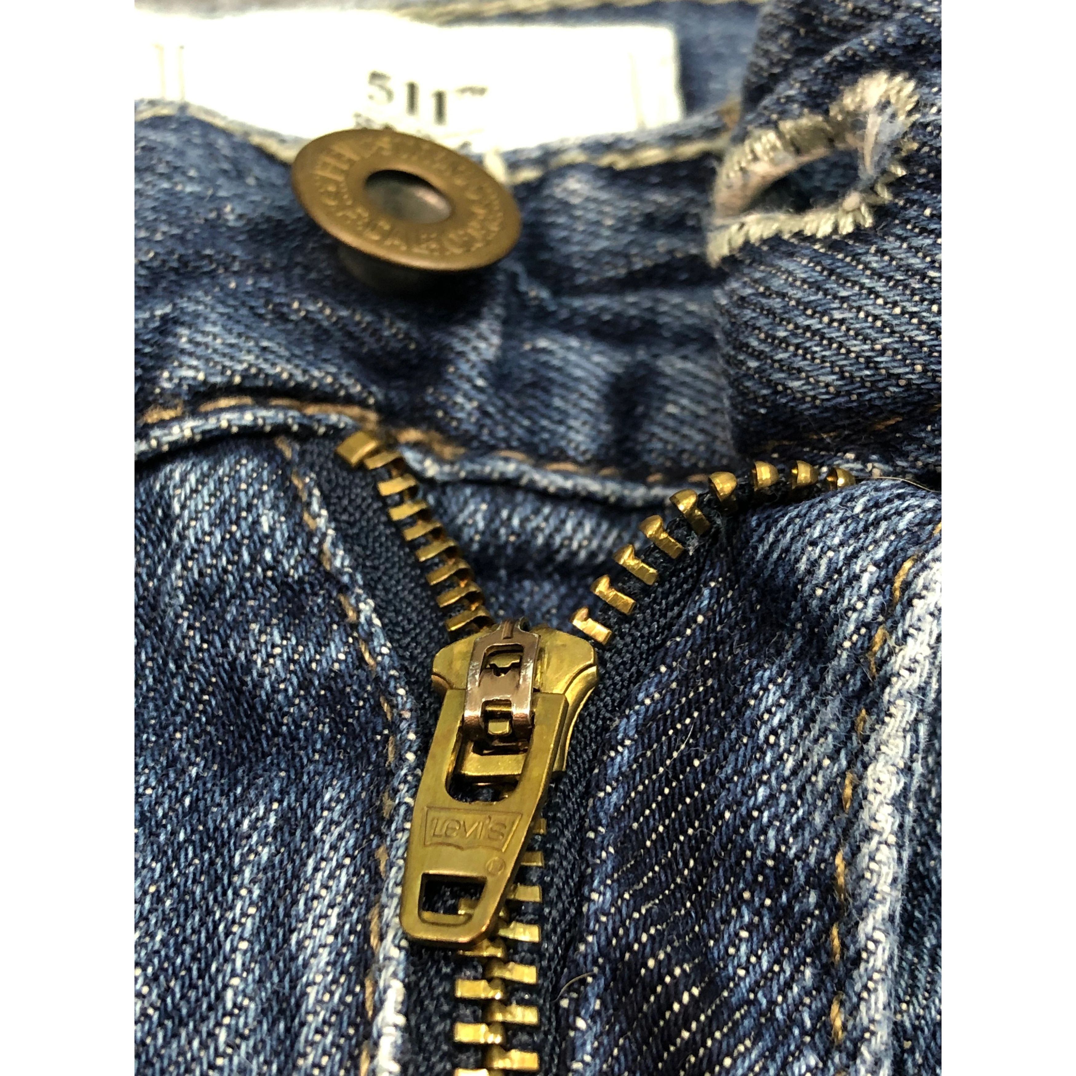 Levi's Vintage Levis 511 Skinny Blue Jeans DP0167 Size US 27 - 8 Thumbnail