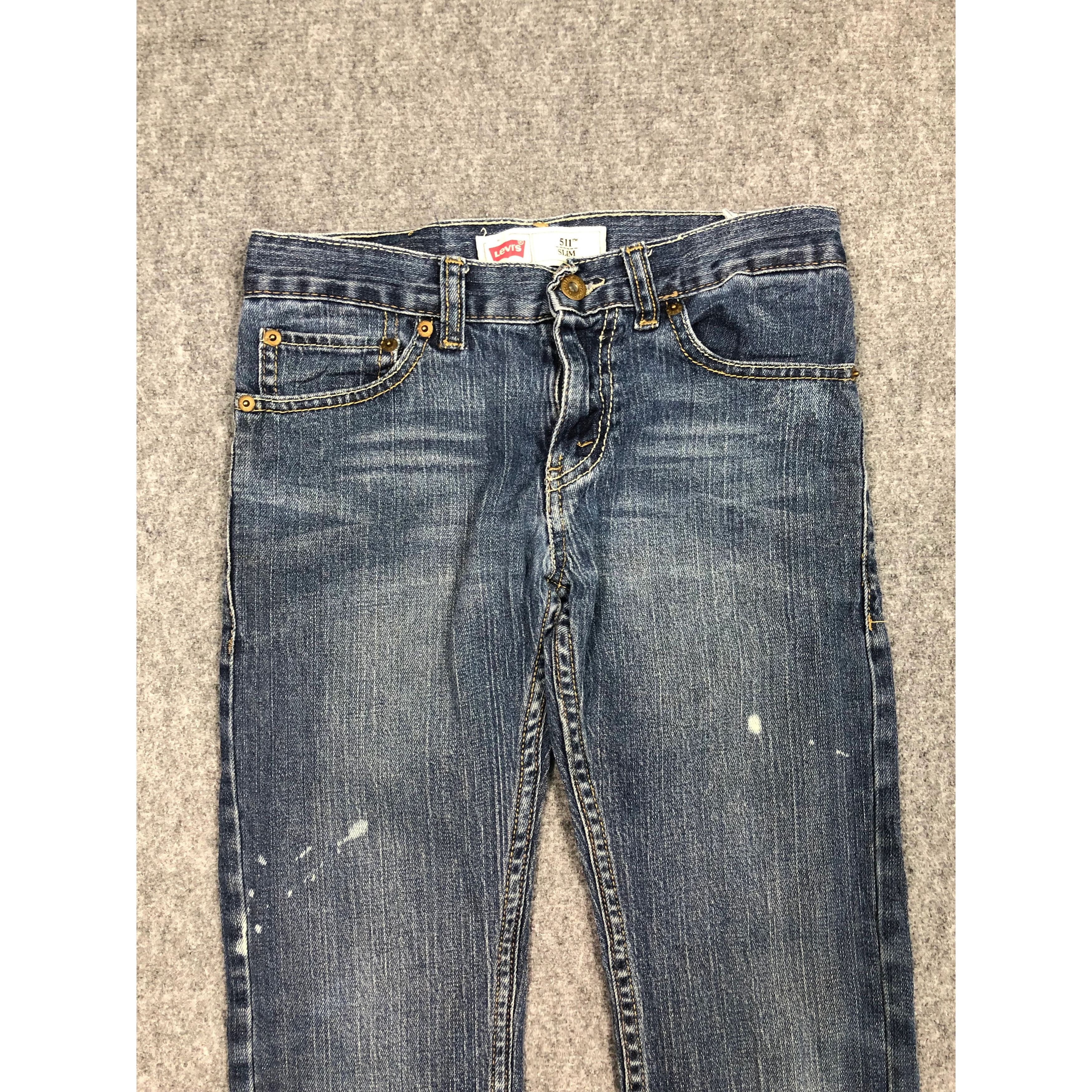 Levi's Vintage Levis 511 Skinny Blue Jeans DP0167 Size US 27 - 3 Thumbnail