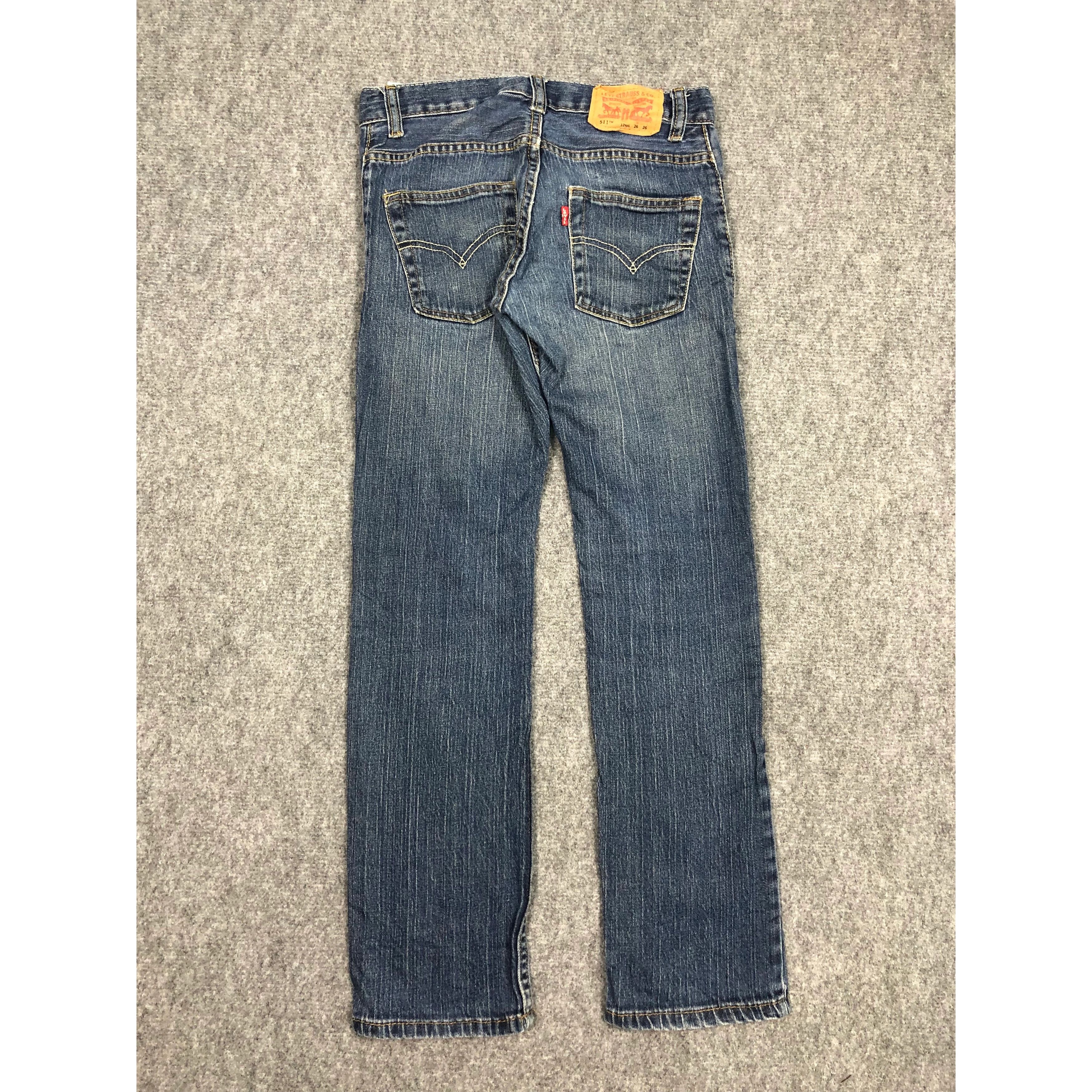 Levi's Vintage Levis 511 Skinny Blue Jeans DP0167 Size US 27 - 2 Thumbnail