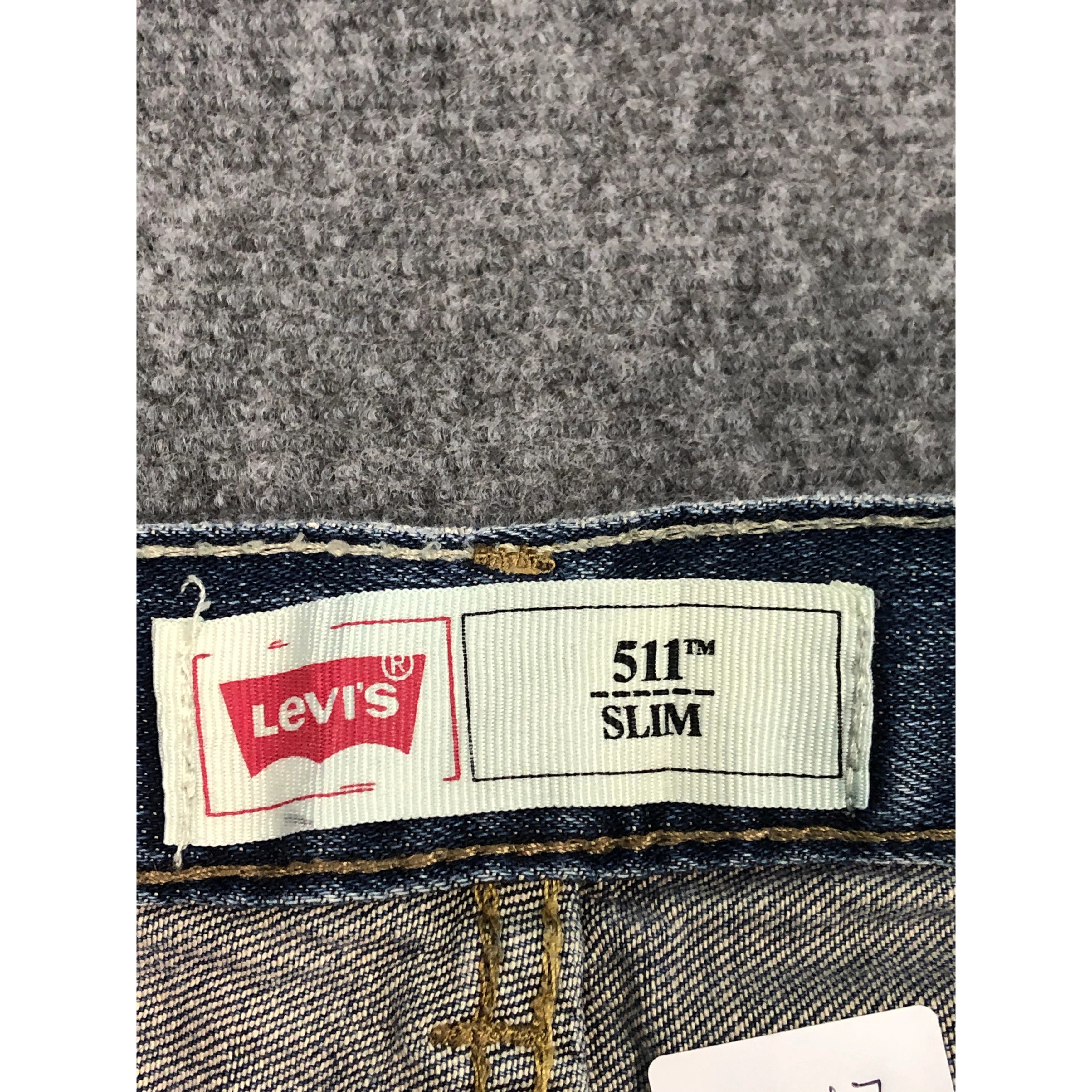 Levi's Vintage Levis 511 Skinny Blue Jeans DP0167 Size US 27 - 6 Thumbnail